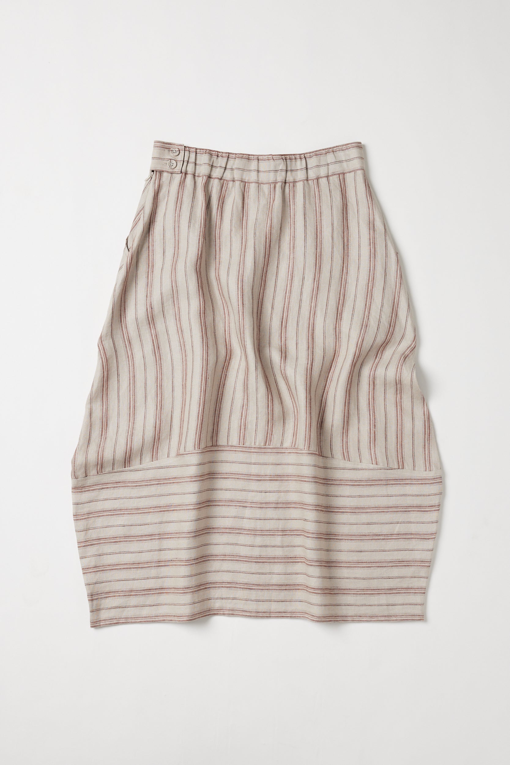 Eadie Statement Skirt | Brick Stripe
