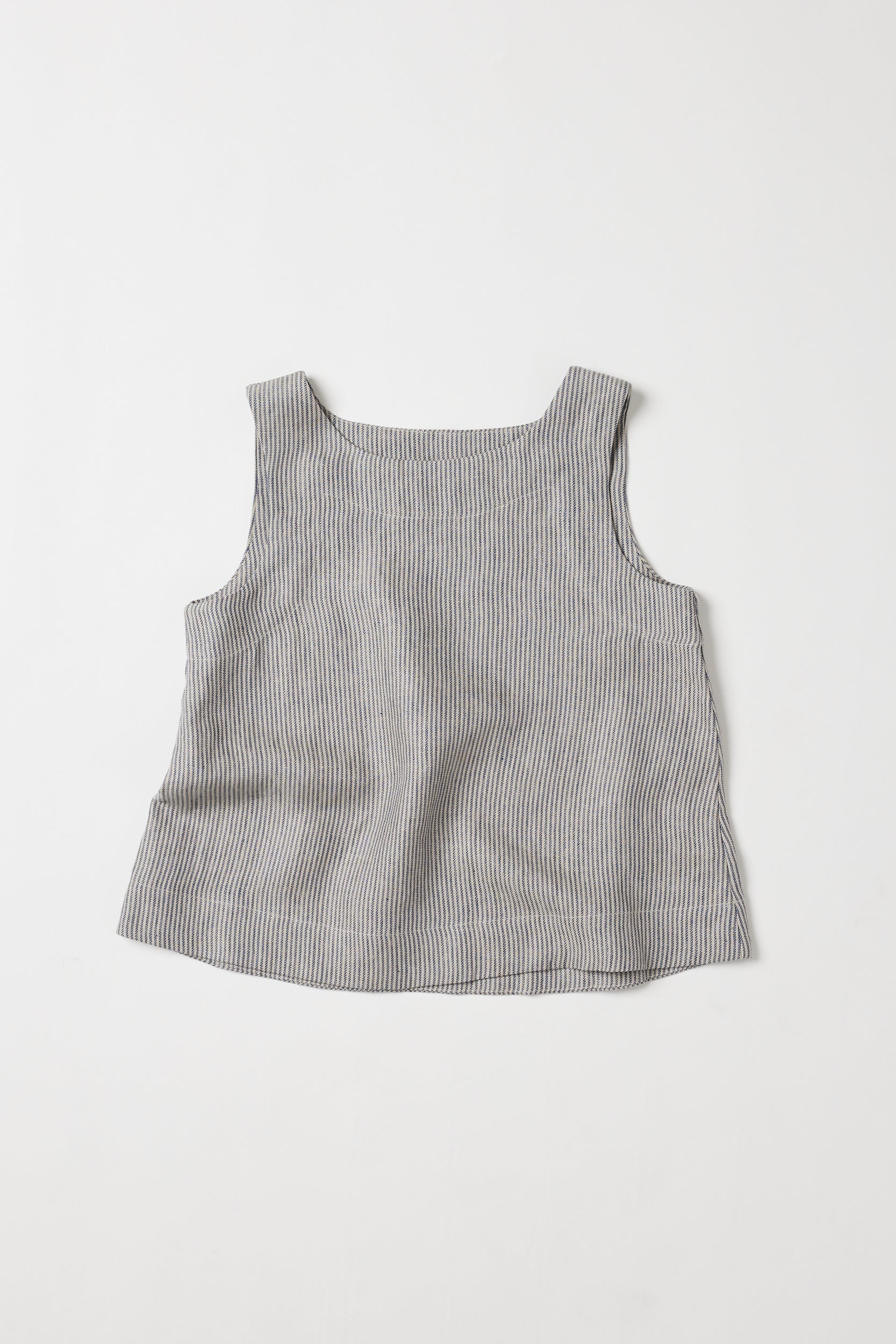 Ellis Shell Top | Chambray Stripe