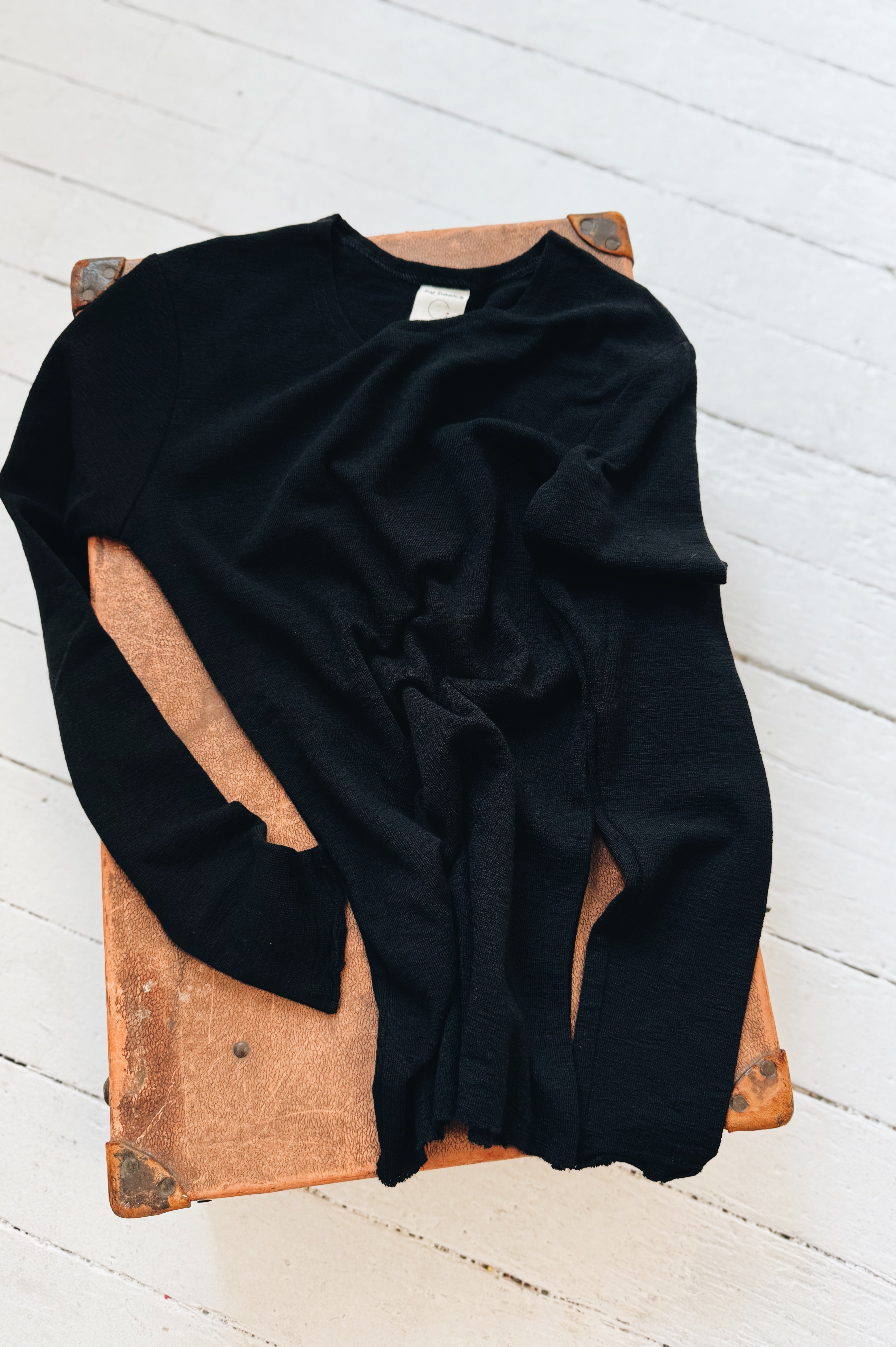 Merino Crew Neck | Black