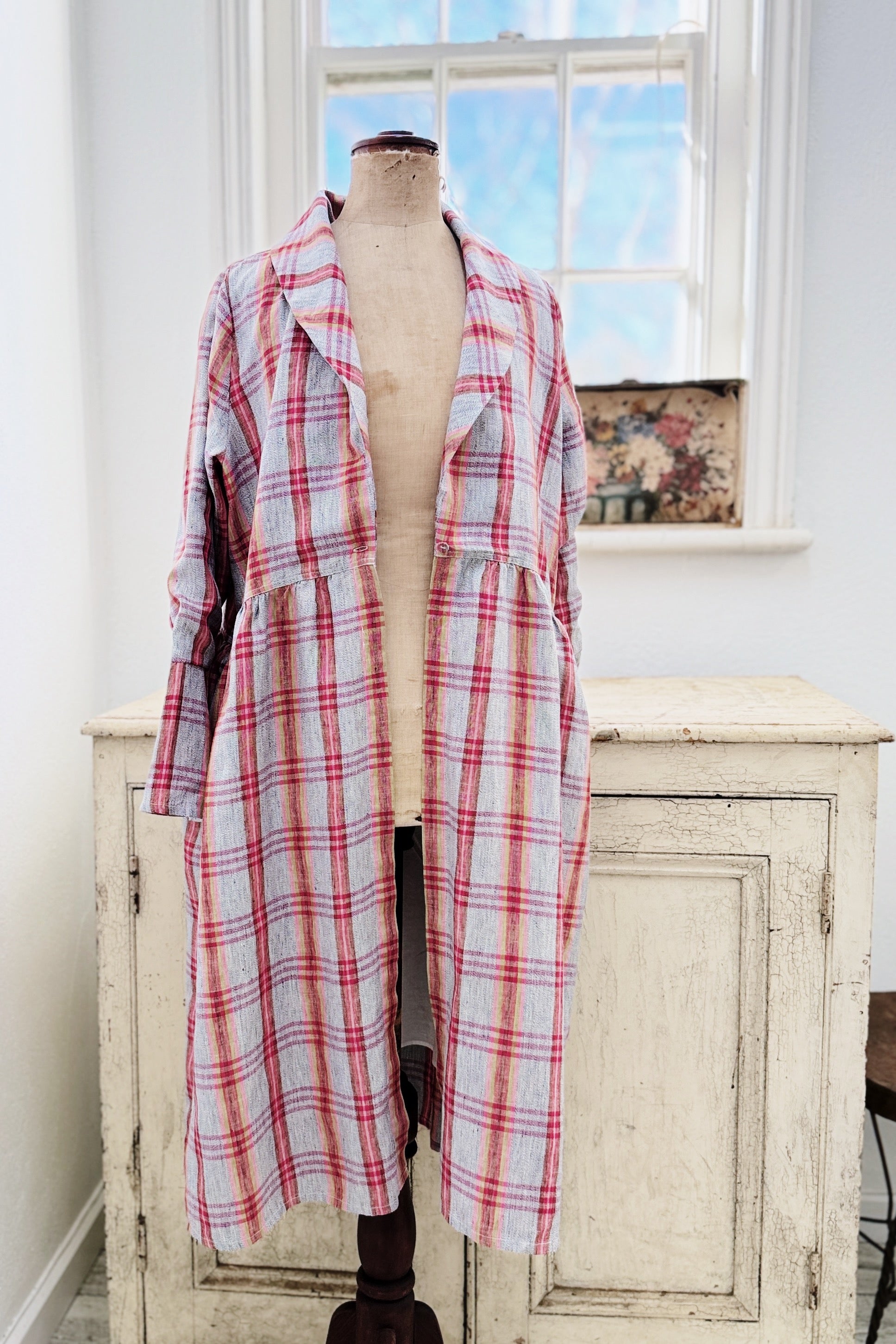 GW |Benni Jacket| Coral Grey Check | S