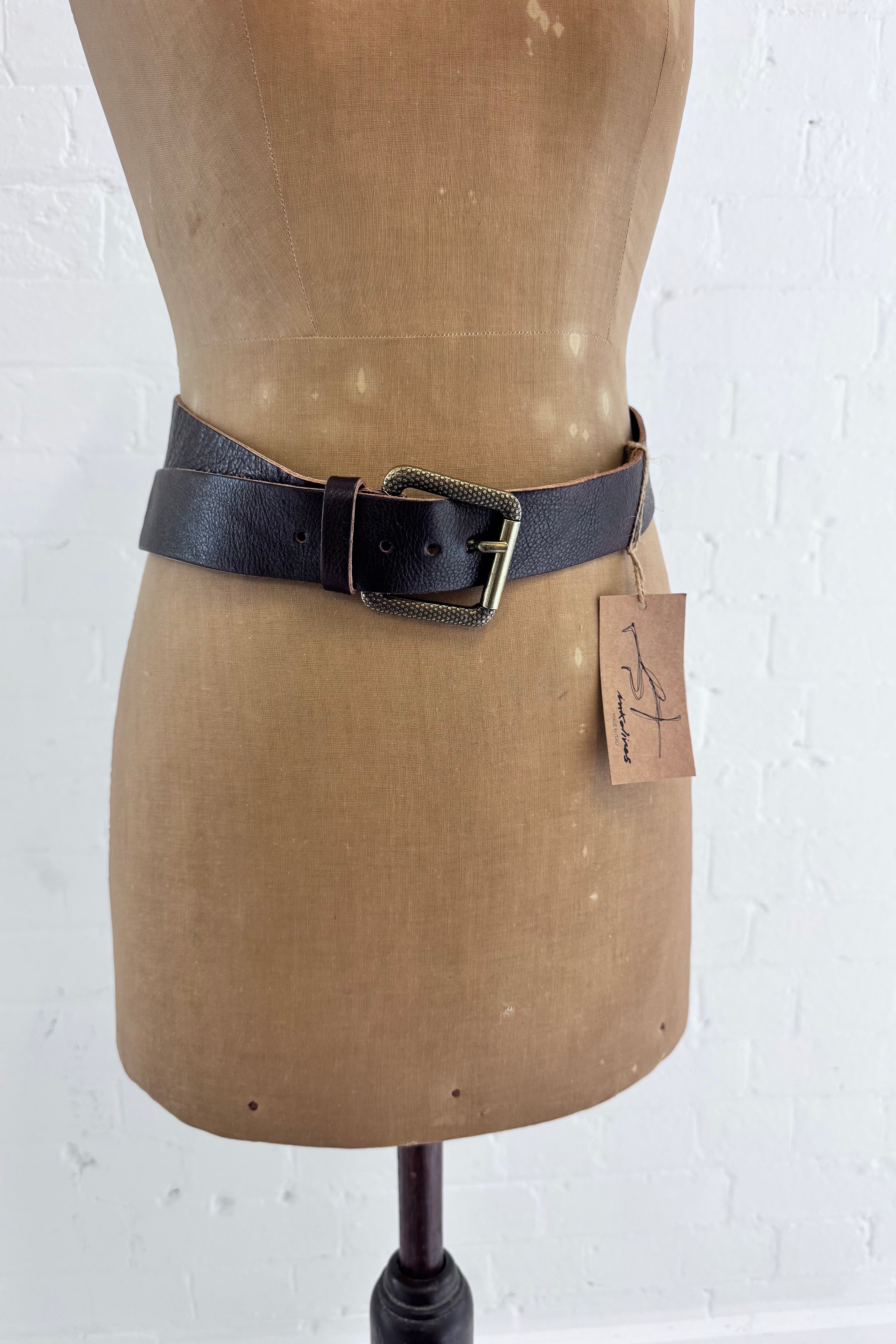 Ink Olives | Acero Belt | Chocolate