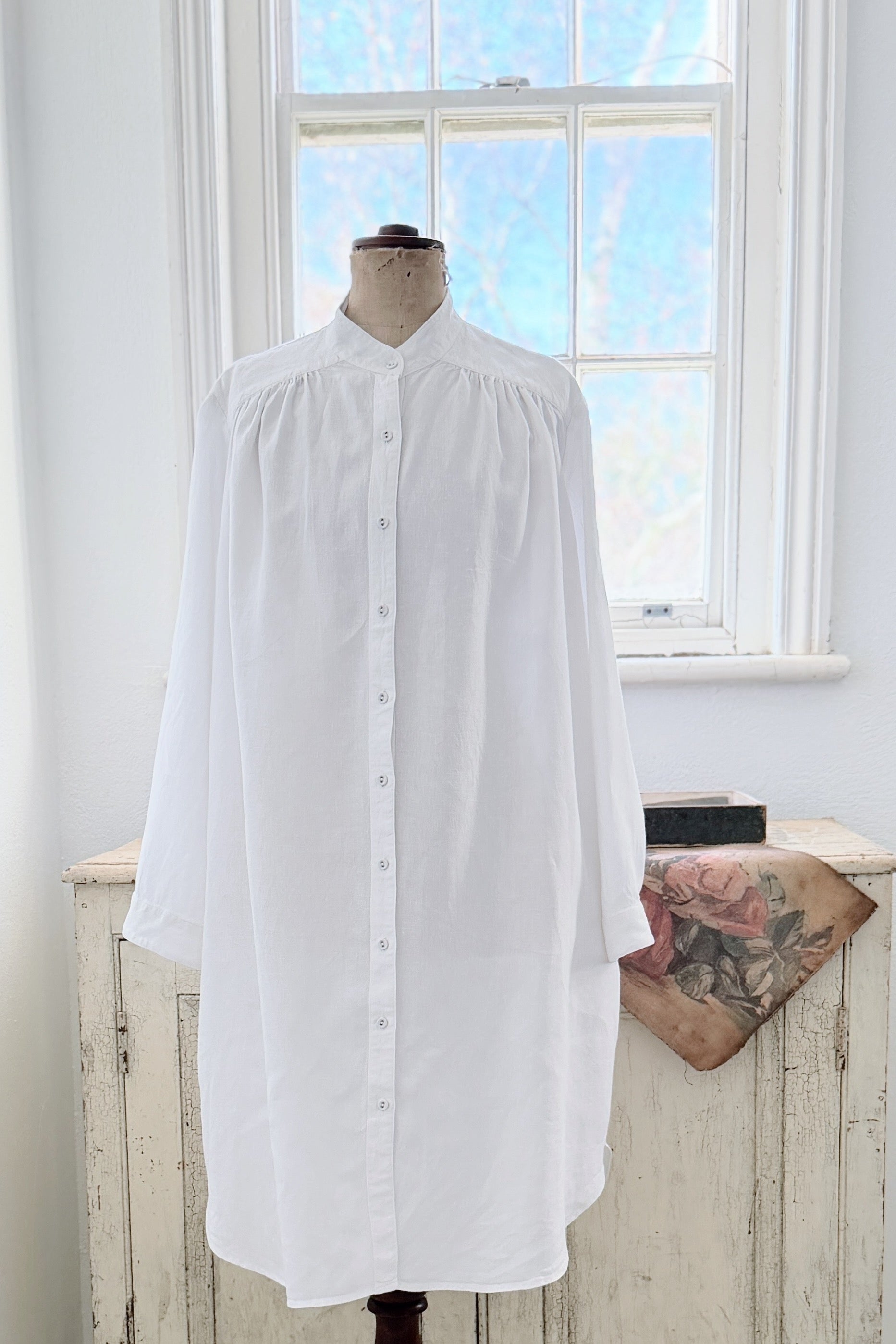 GW | Ophelia Shirt Dress | White | M