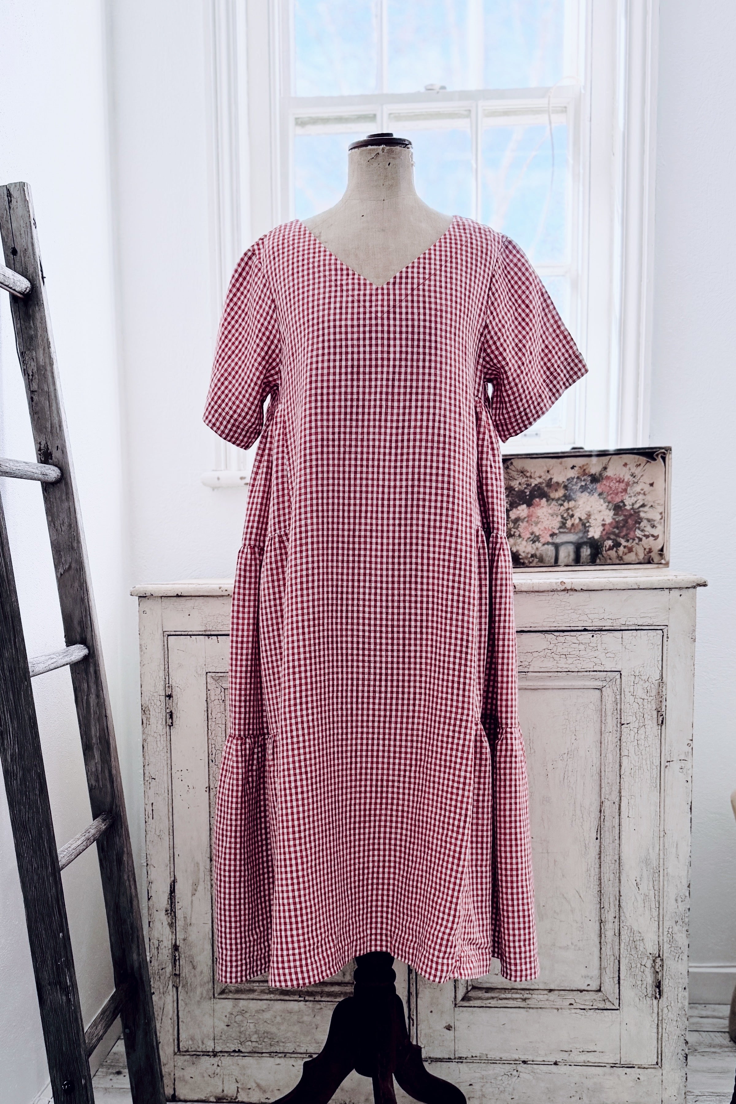GW | Persephone Dress | Bittersweet Check | S
