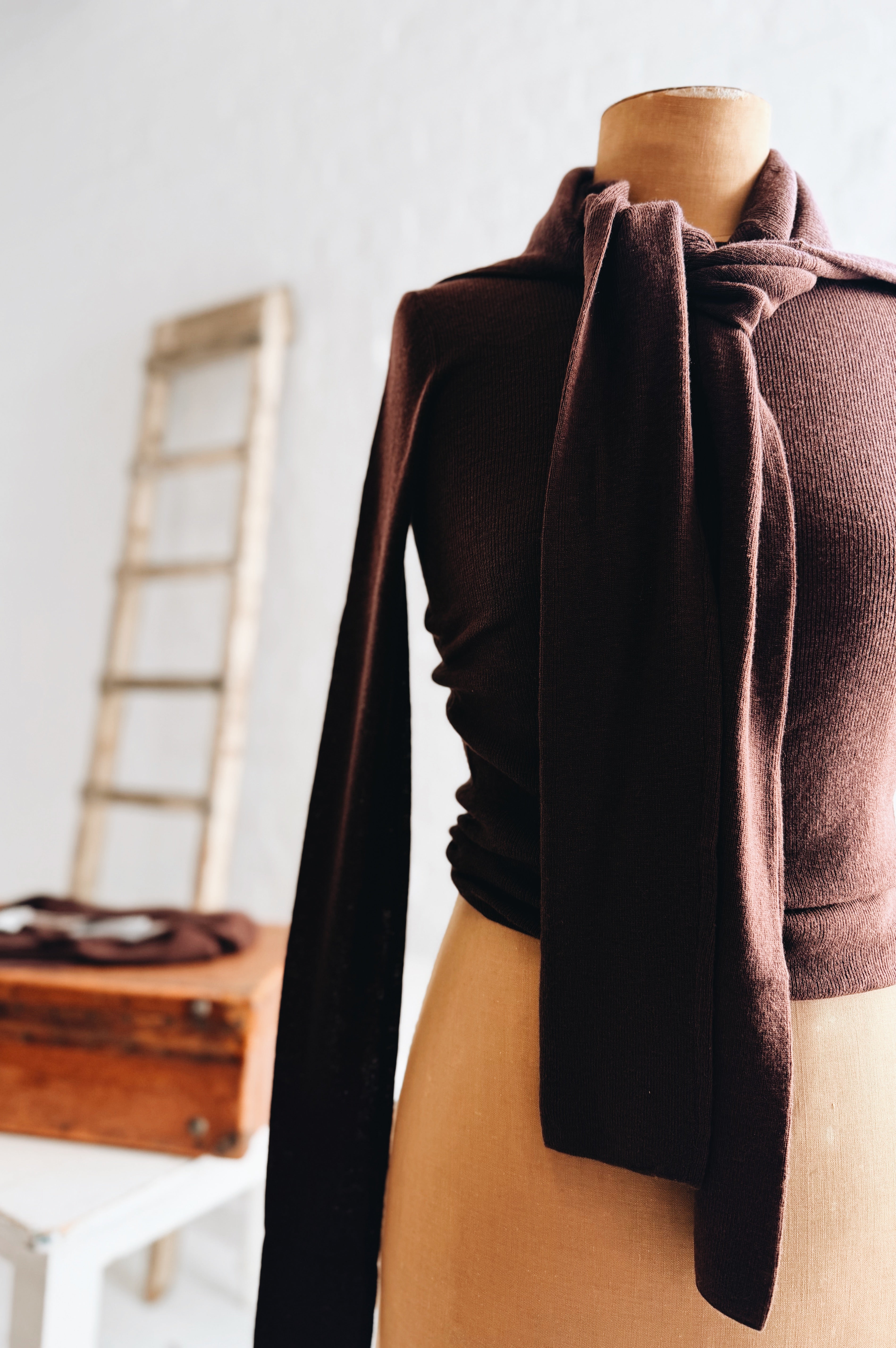 Aleger | Sheerness Crew Neck | Rust