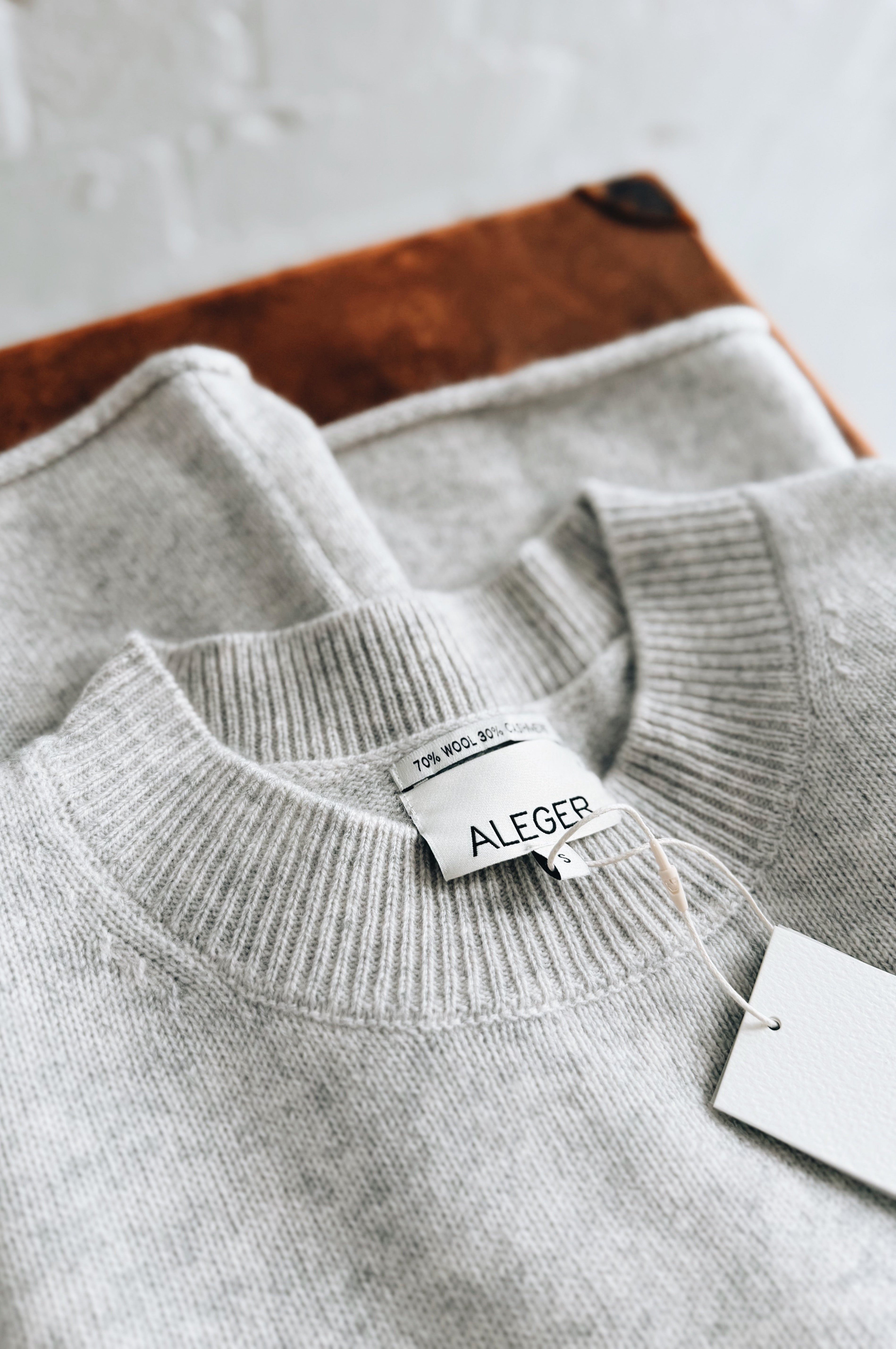 Aleger | Cashmere Blend Super Big T | Polar Grey