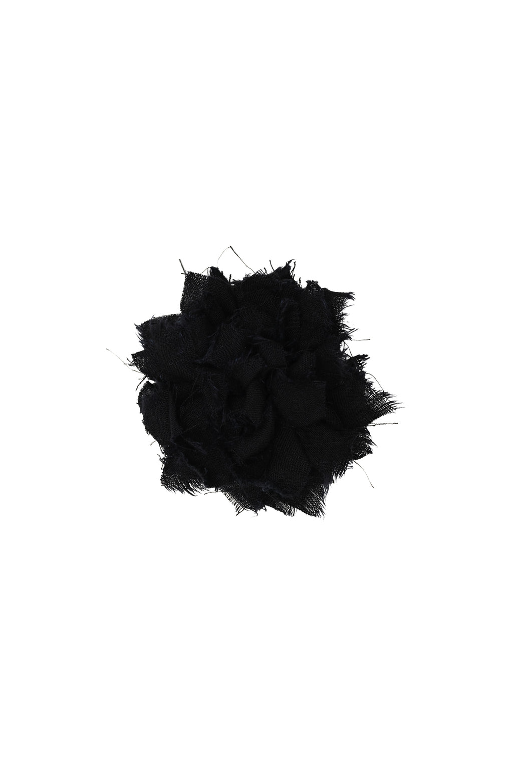 Fabric Flower Brooch | Black Gauze