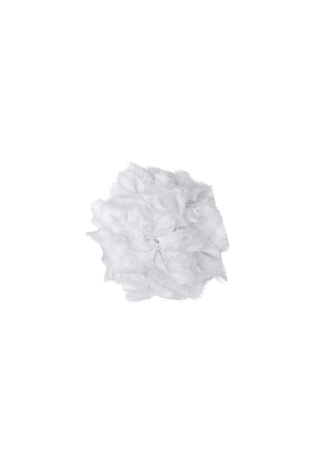 Fabric Flower Brooch | White Gauze