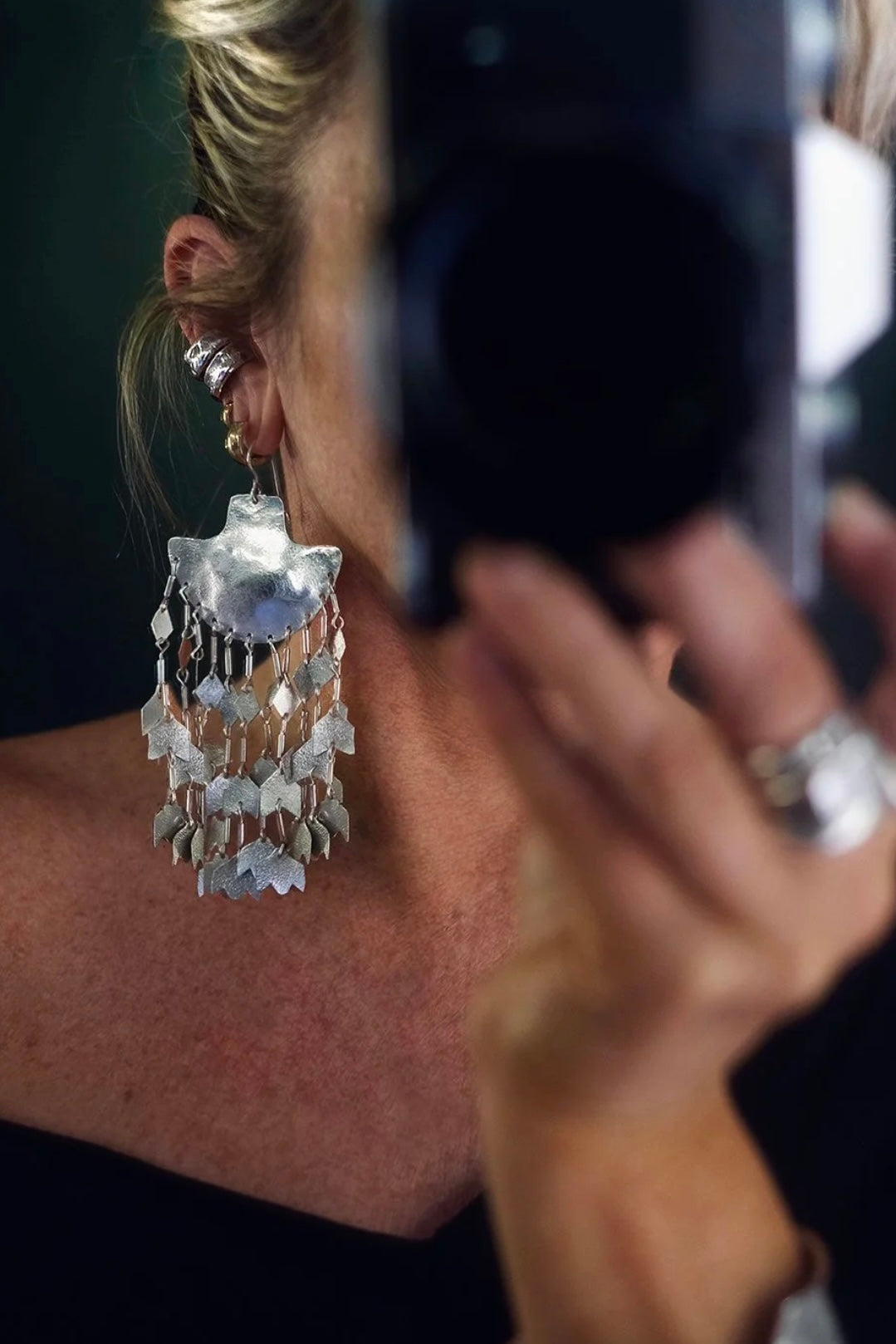 EWA Tribal | Seim Earrings Luxe | Silver