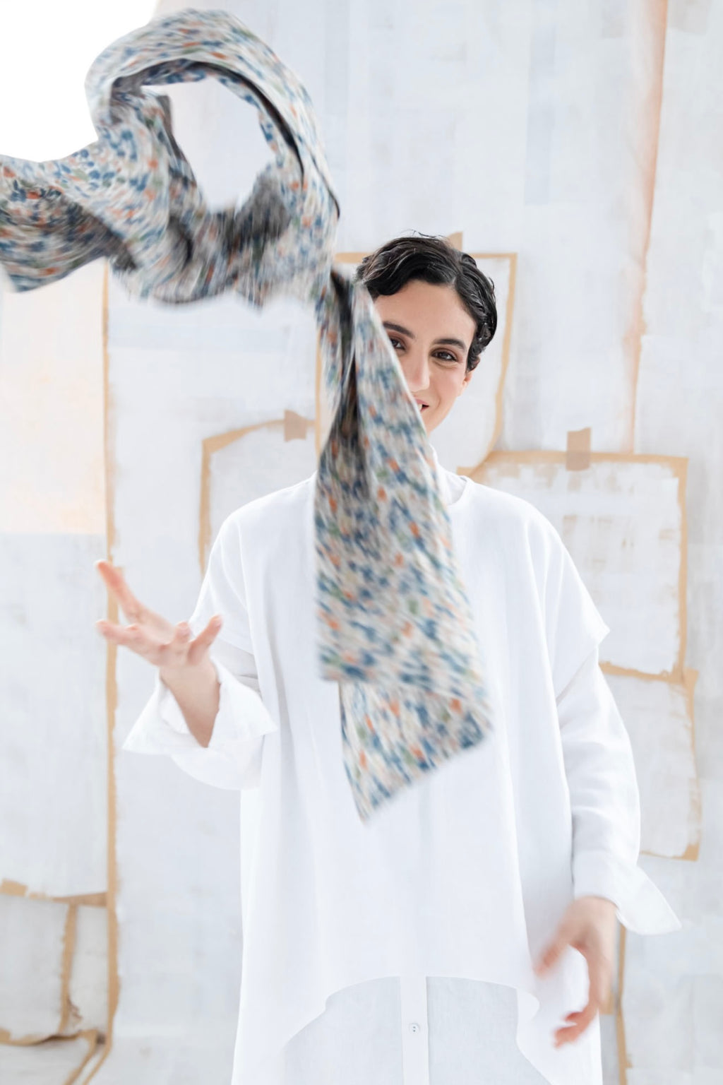 Obi Scarf | Made with Liberty Fabric | Poppy Forest