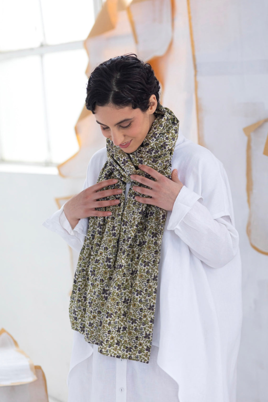 Obi Scarf | Made with Liberty Fabric | Meadow