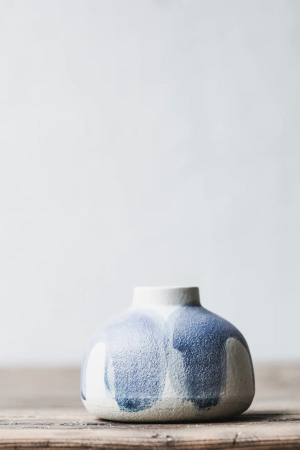 Clay Beehive | Blue Arches Vase