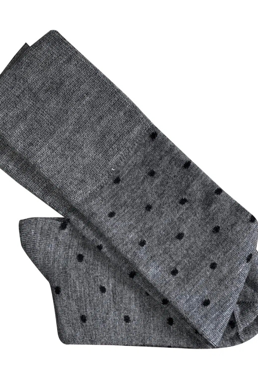 Tightology | Dotty | Grey Black Wool Socks