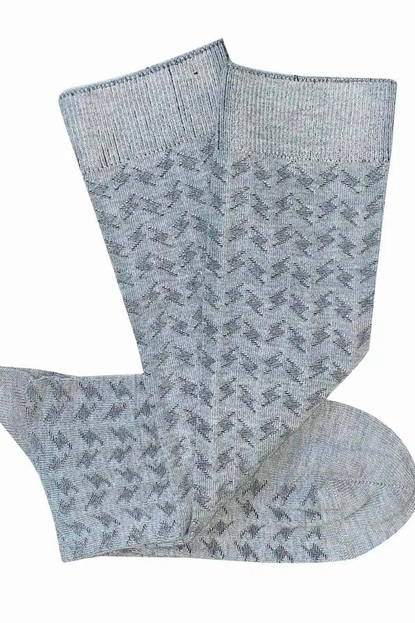 Tightology | Surface Silver Cotton Socks