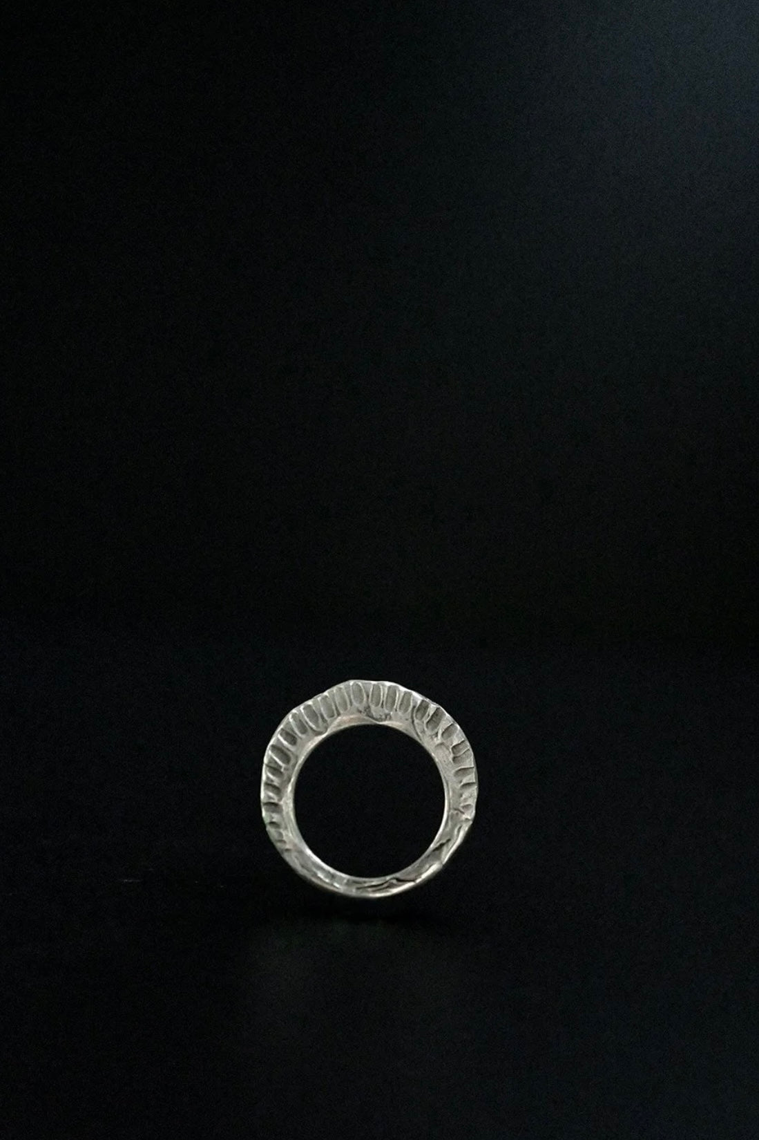 Ewa Jewellry | Etch Disc Stacking Ring | Silver