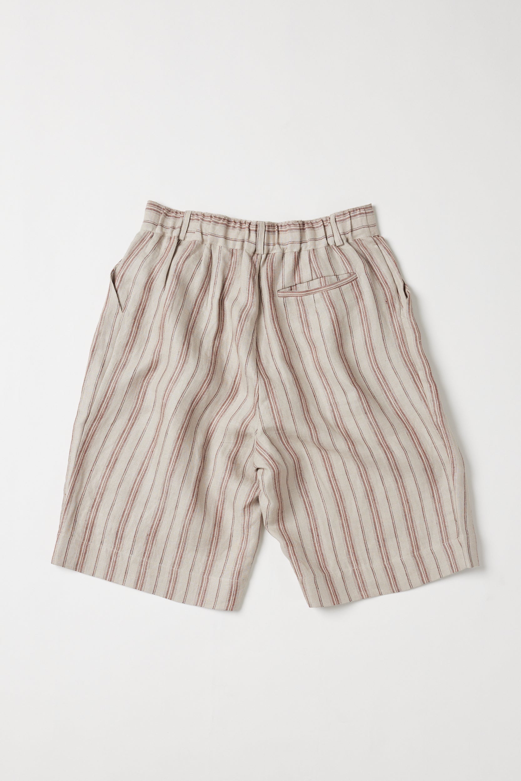 Hendric Tailored Shorts | Brick Stripe