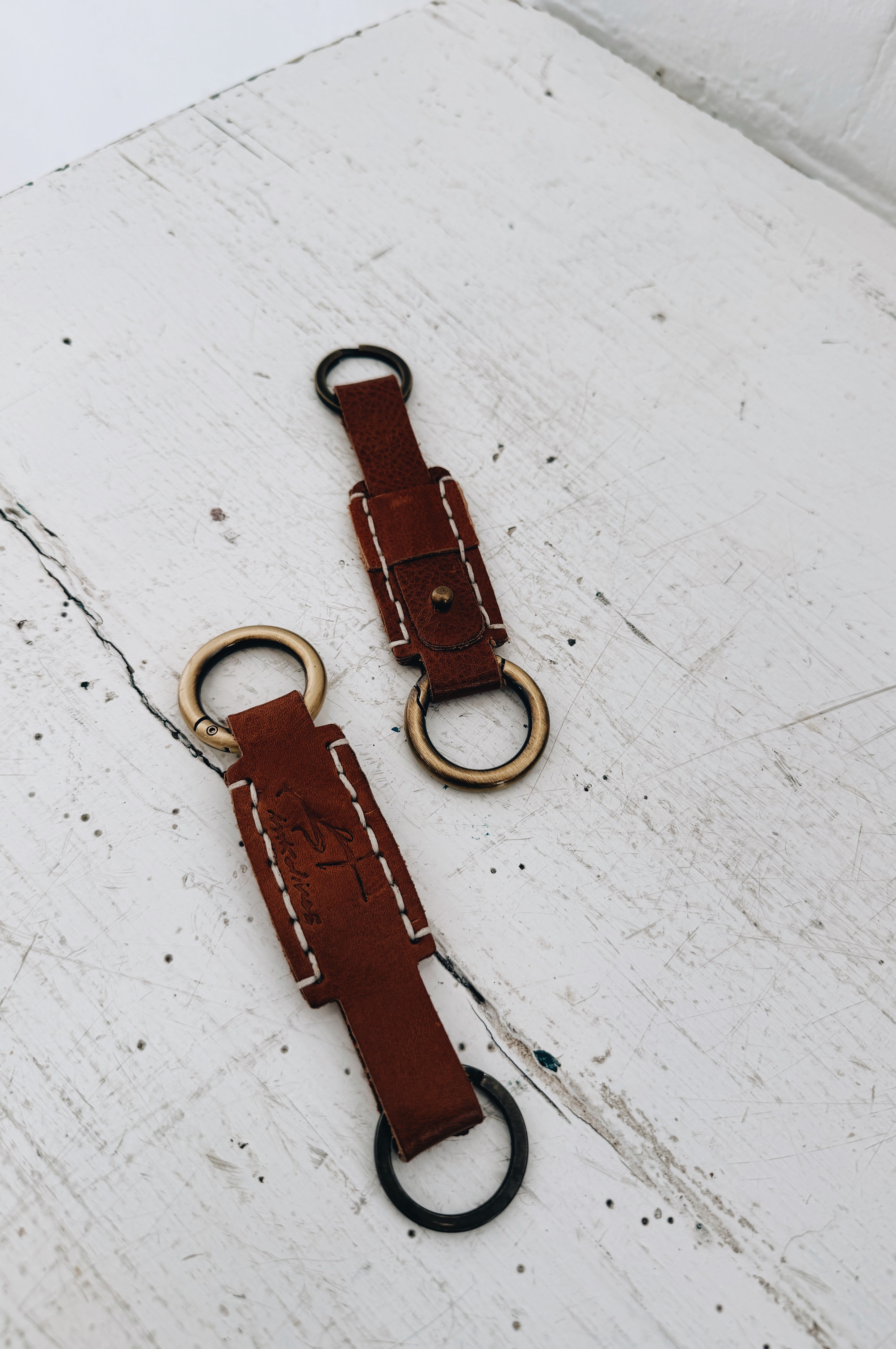 Ink Olives | Key Chain | Tan