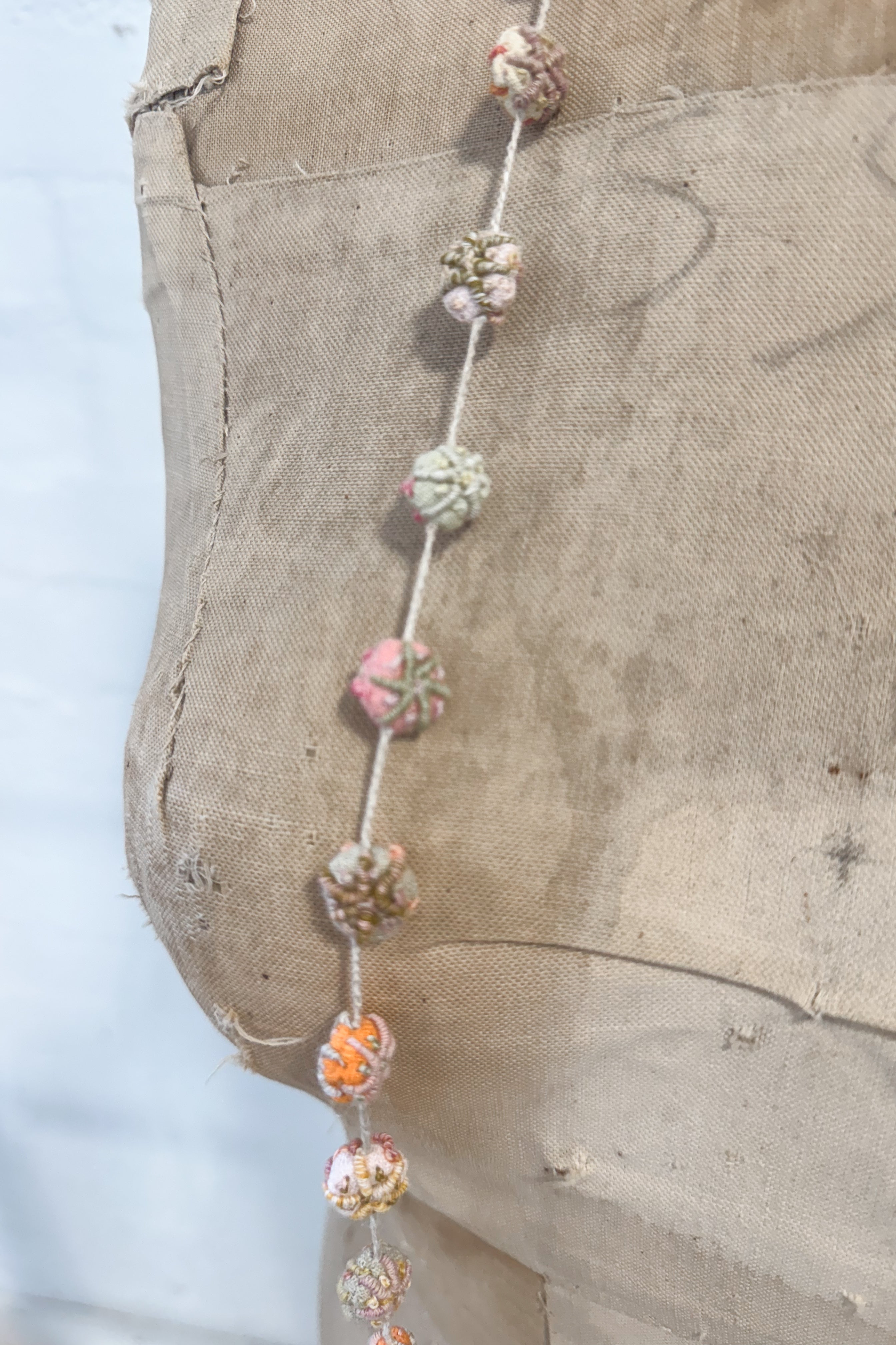 Sophie Digard | Delicate Linen Bauble Necklace | Polly