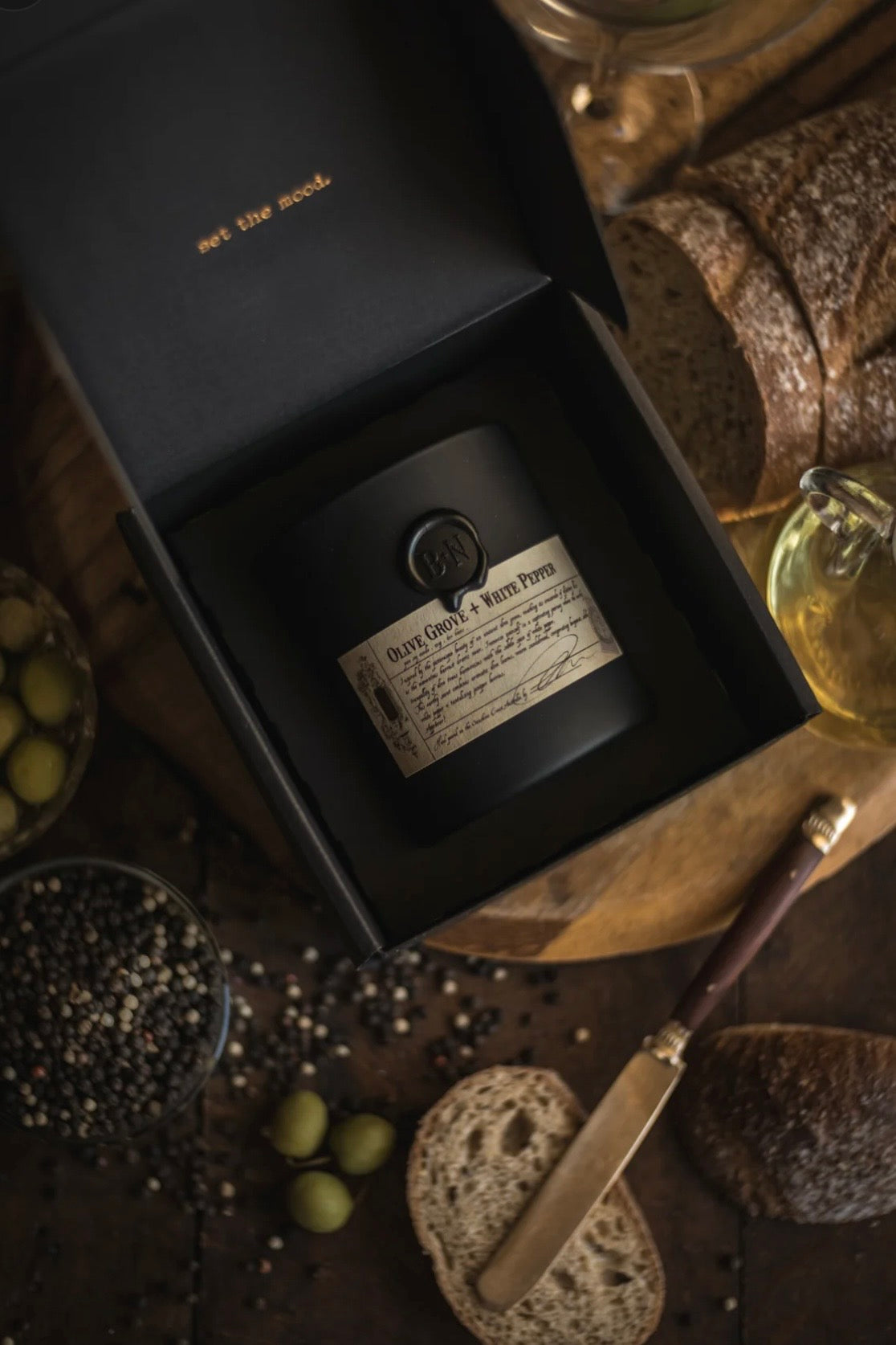 Blanc & Nero | Olive Grove & White Pepper Candle
