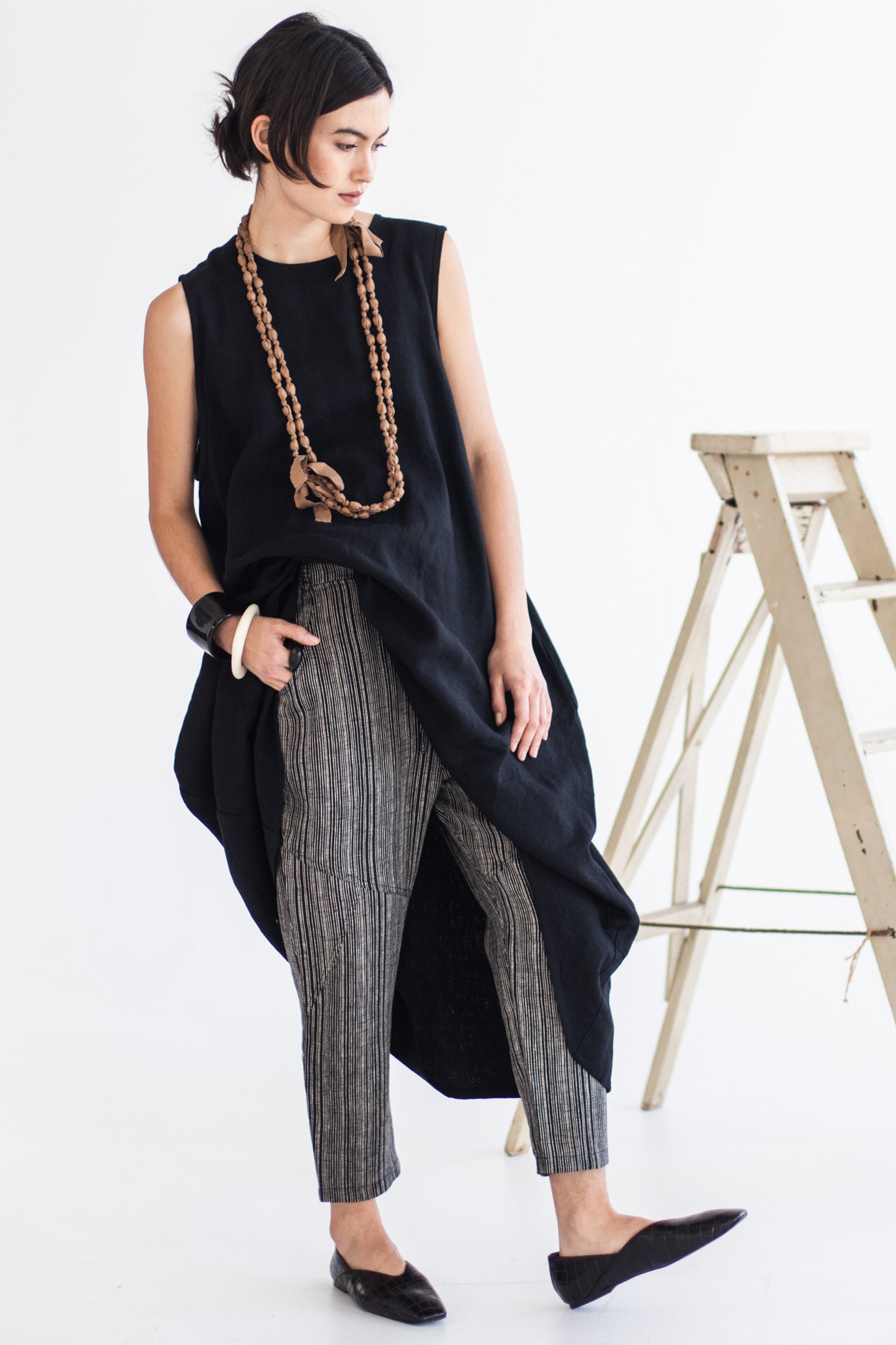 Clover Pant | Raven Stripe