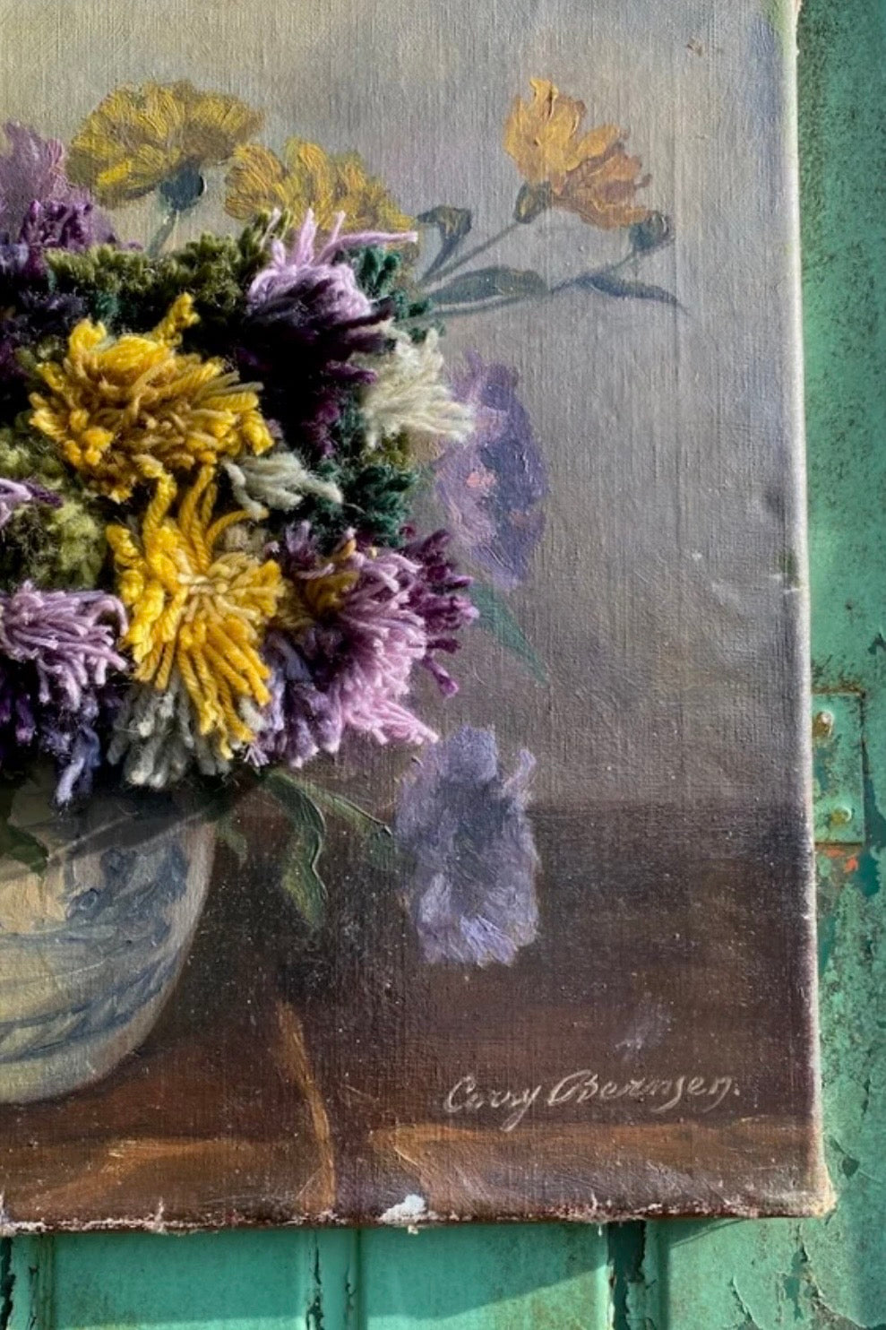Swarm | Altered Perspective Painting | Asters & Marigolds