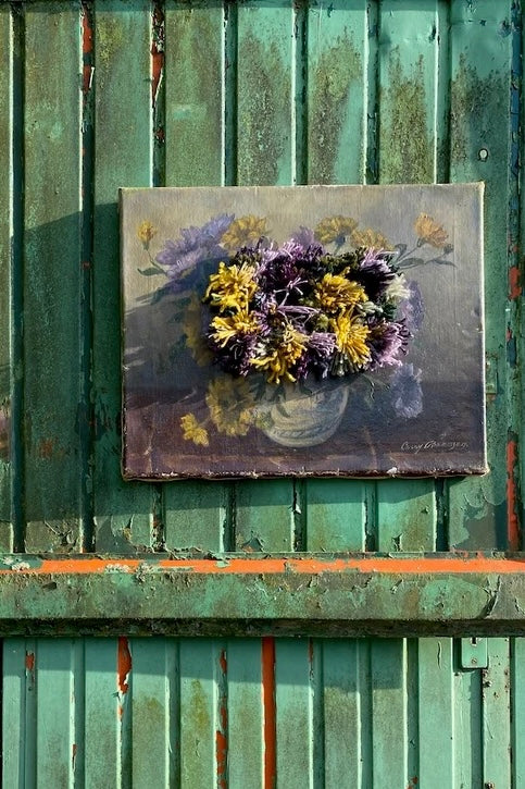 Swarm | Altered Perspective Painting | Asters & Marigolds