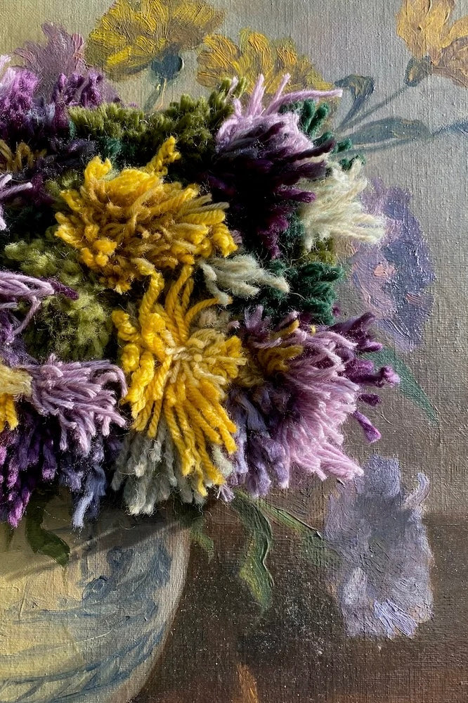 Swarm | Altered Perspective Painting | Asters & Marigolds