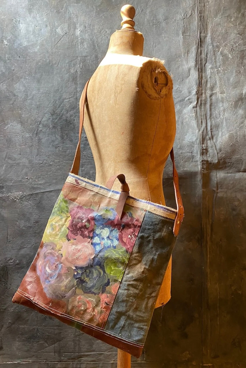 Swarm | Oil Painting Bag | Cabbage Roses