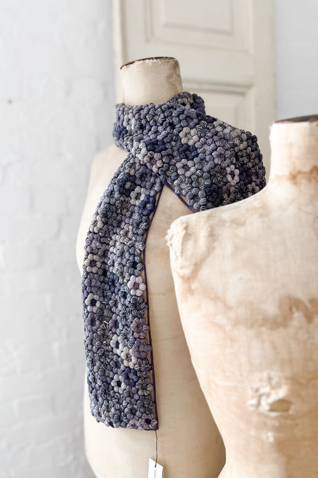 Sophie Digard | Freesia Crochet Scarf | Mauve Days