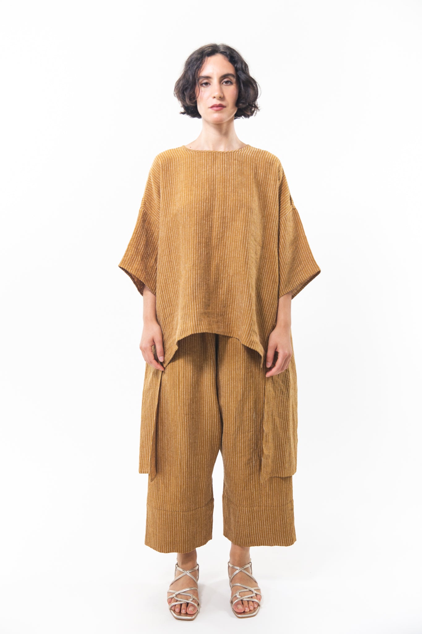 Lanie Top | Ochre Stripe