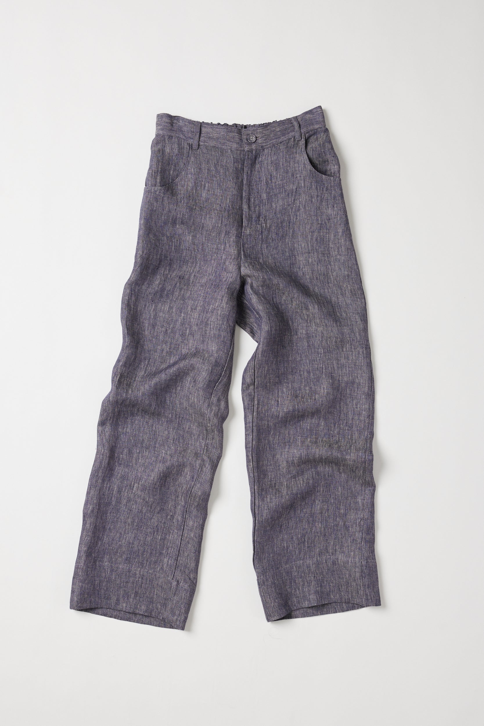 Lincoln Straight Leg Pant | Dusty Denim Linen