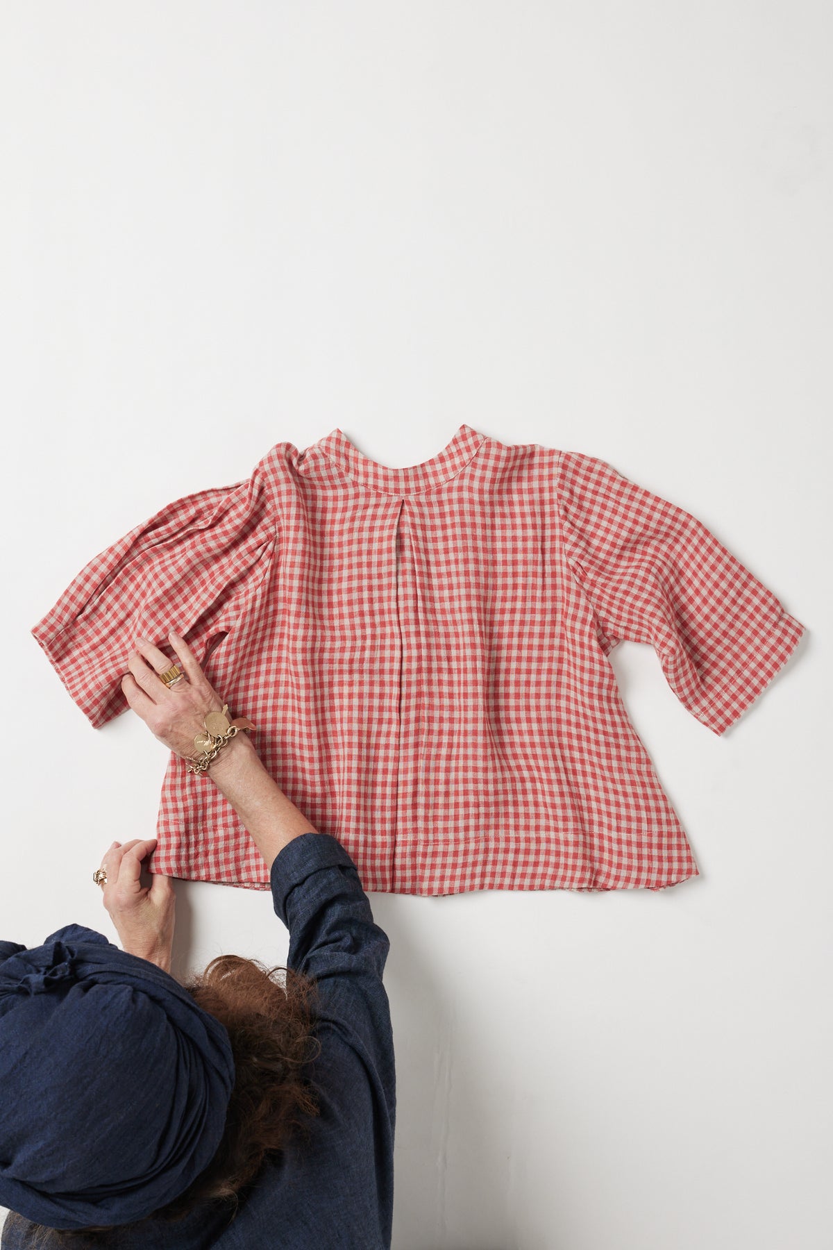 Loretta Reversible Top | Burnt Sienna Gingham
