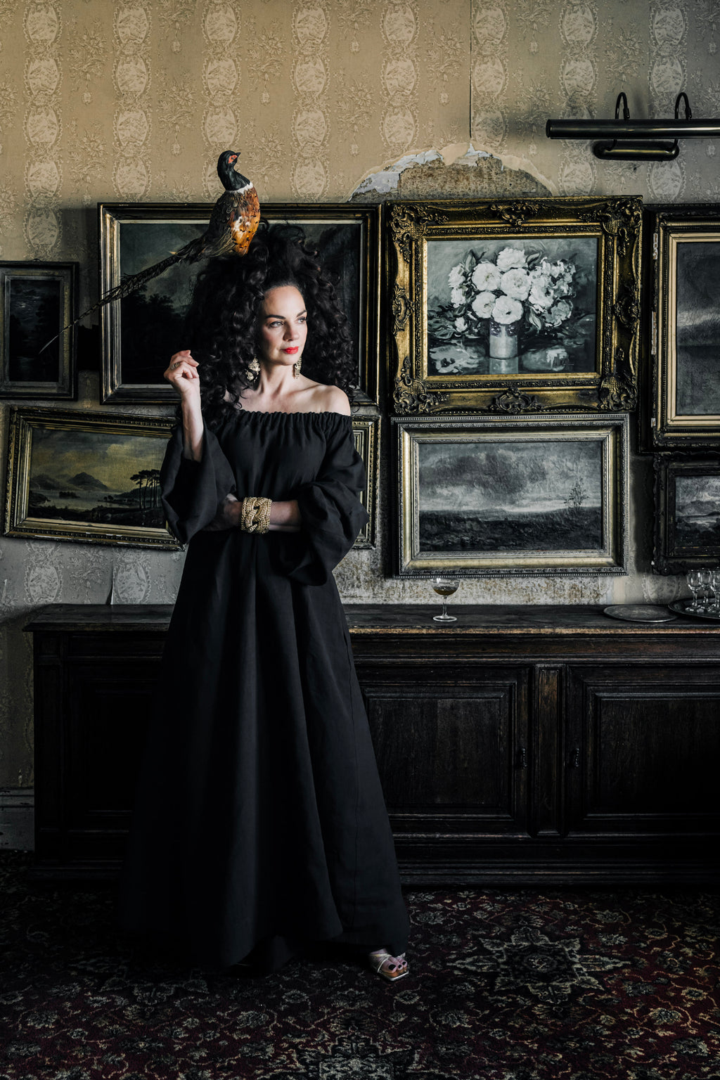 Louella Dress Antique Black EVA S SUNDAY
