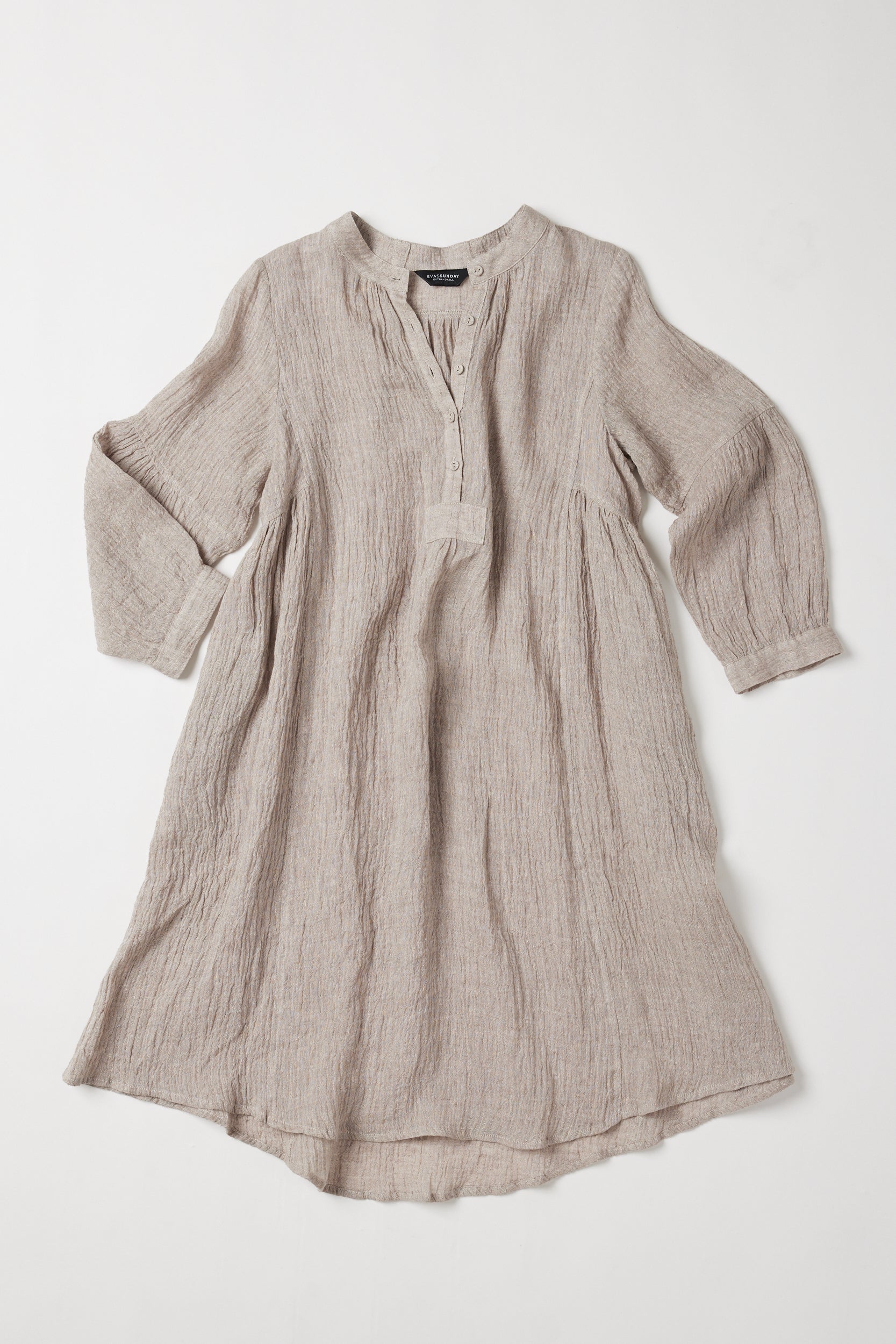 Marika Relaxed Dress | Stone Gauze