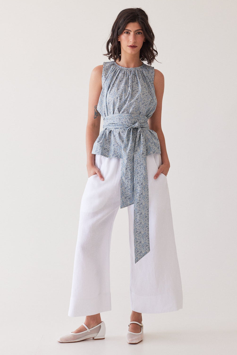 Oliver Pull On Pant | White