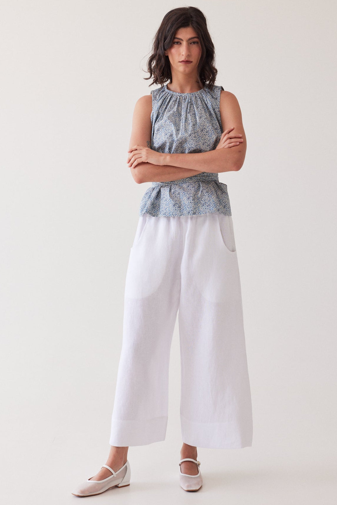 Oliver Pull On Pant | White