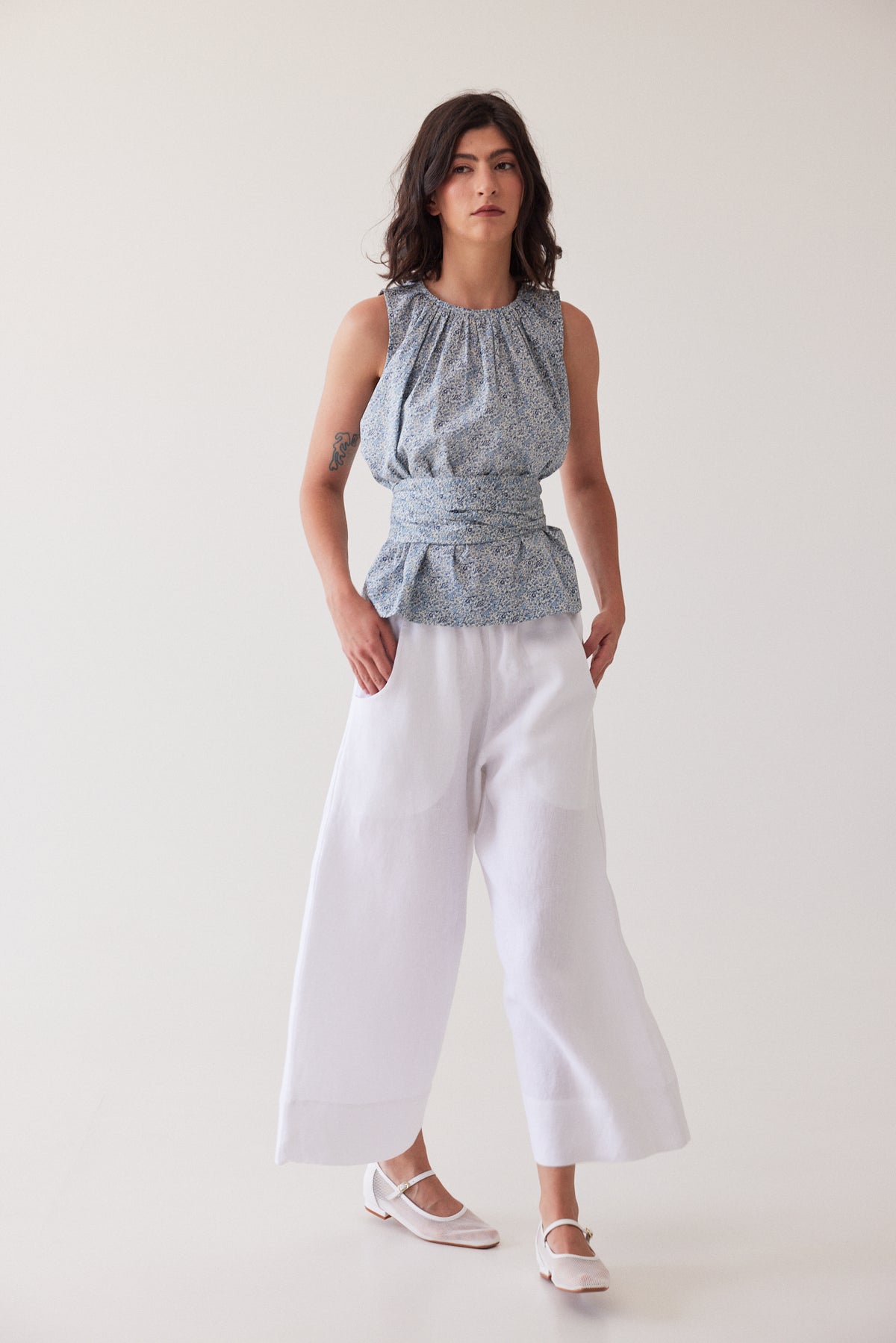 Oliver Pull On Pant | White