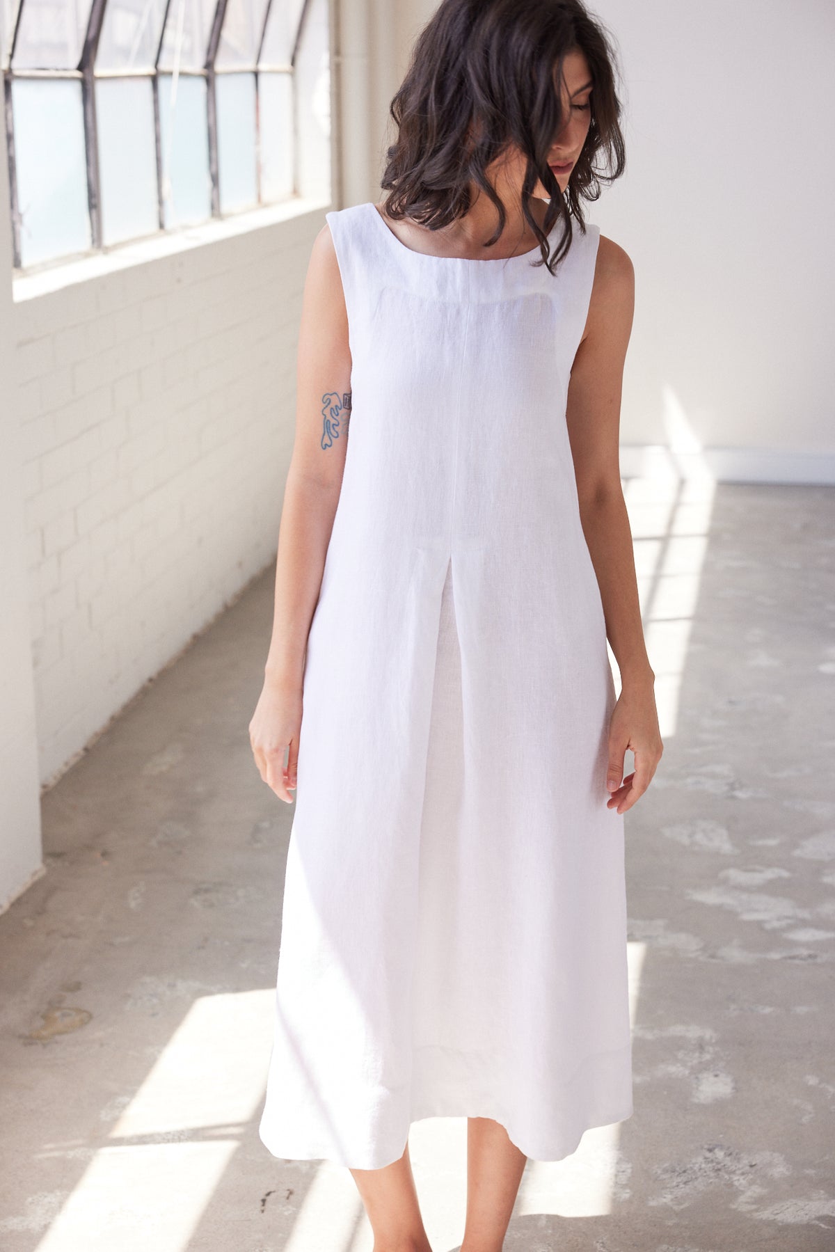Paloma Sleeveless Dress | White