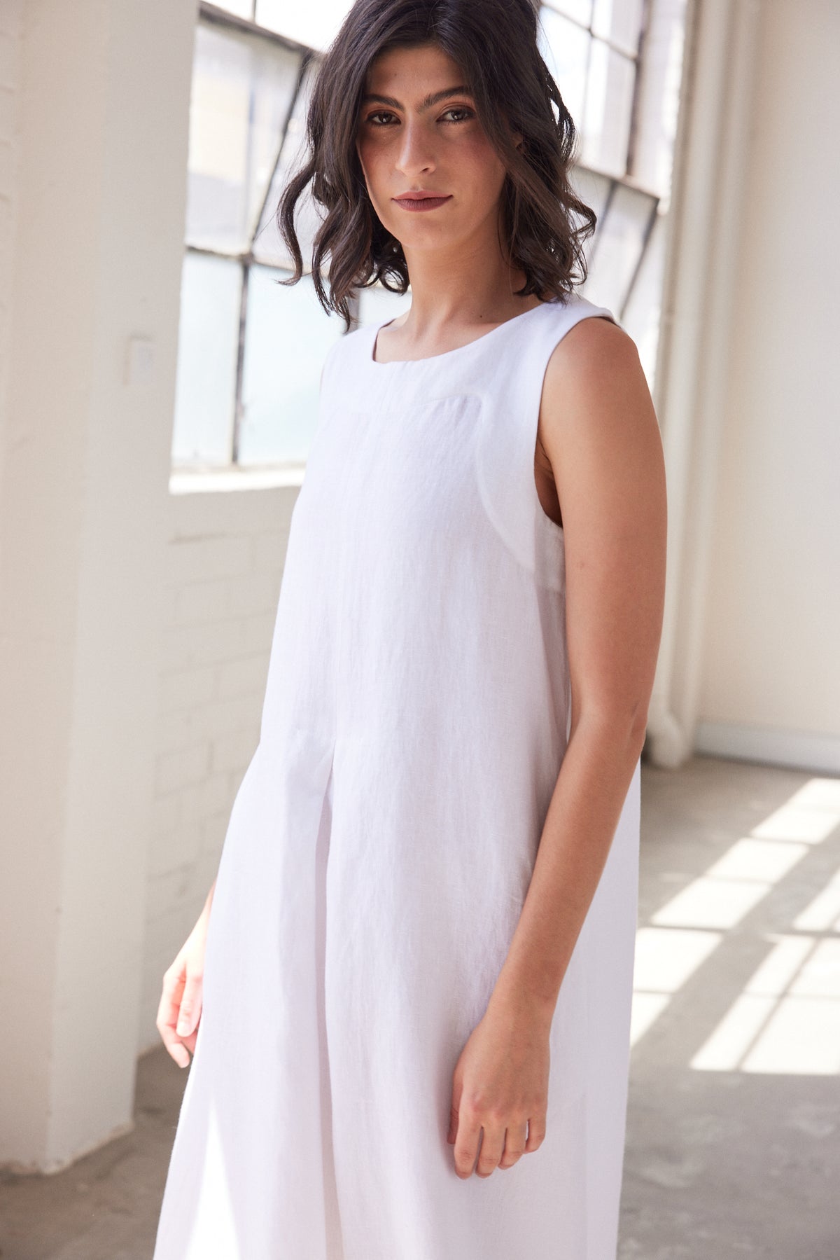 Paloma Sleeveless Dress | White