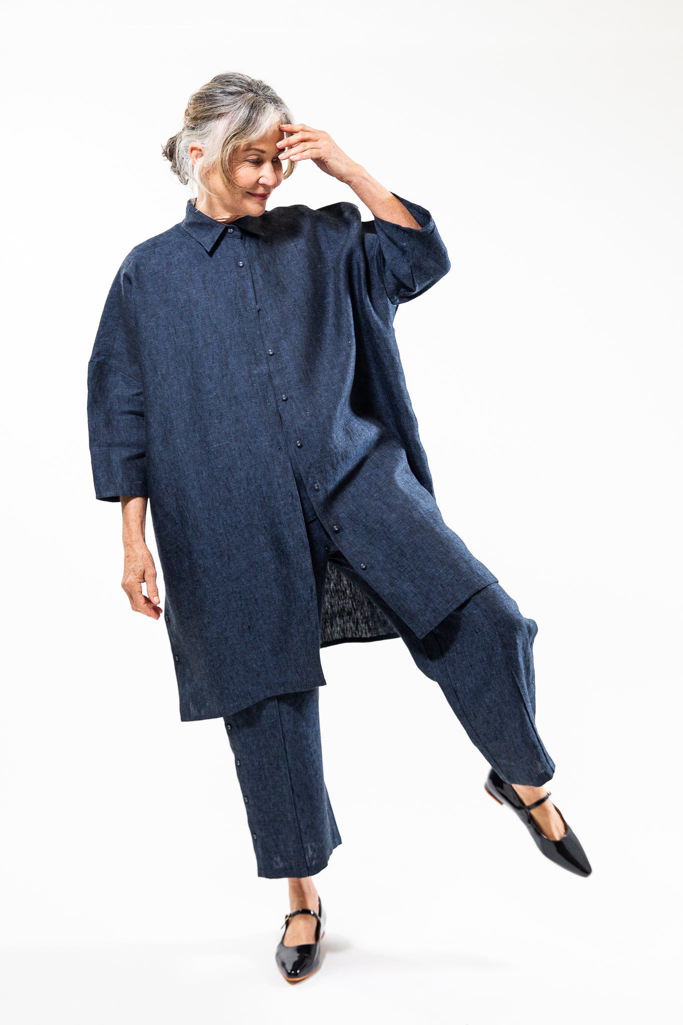 Pippi Shirt Dress | Navy