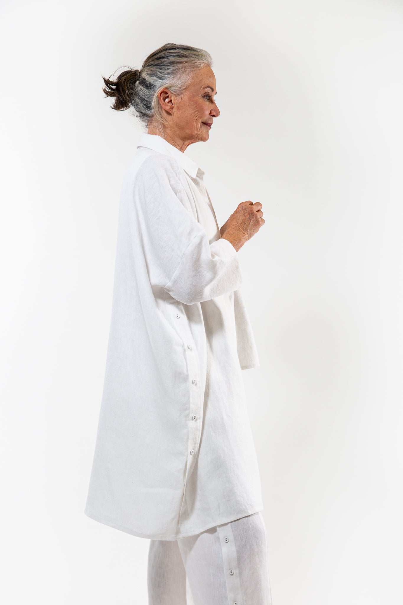 Pippi Shirt Dress | White