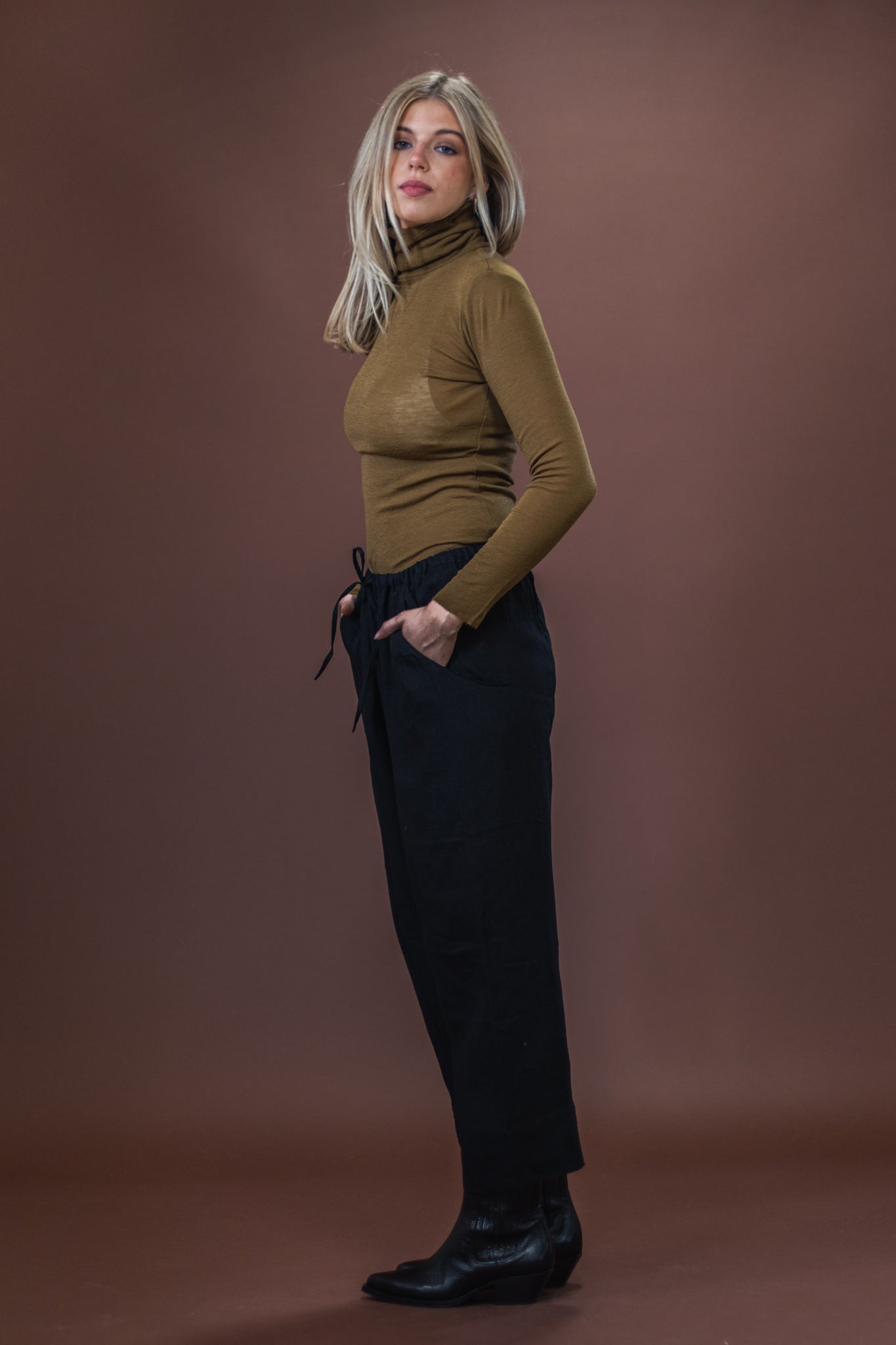 Merino Roll Neck | Bronze