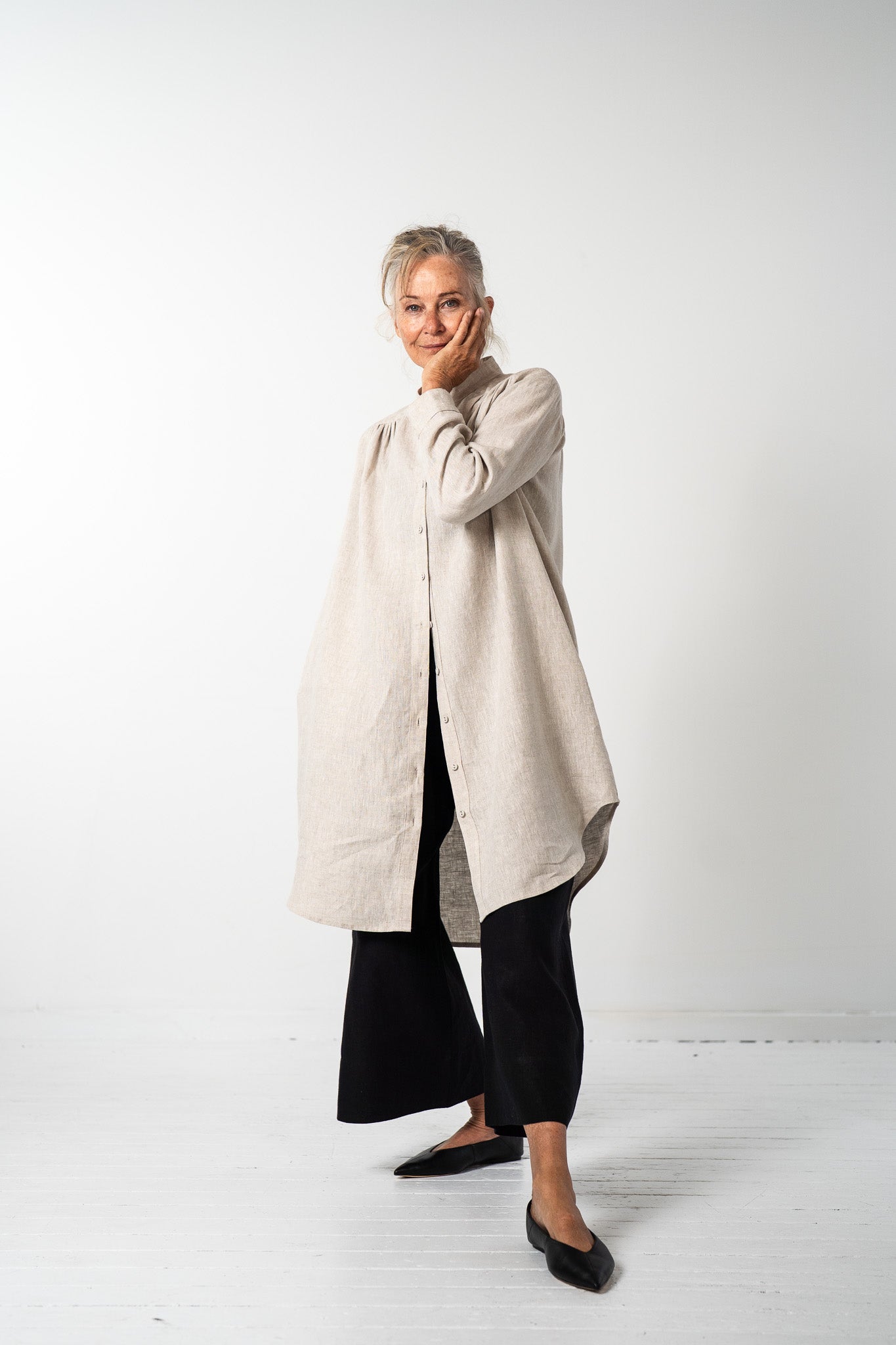 Ophelia Shirt Dress | Neutral