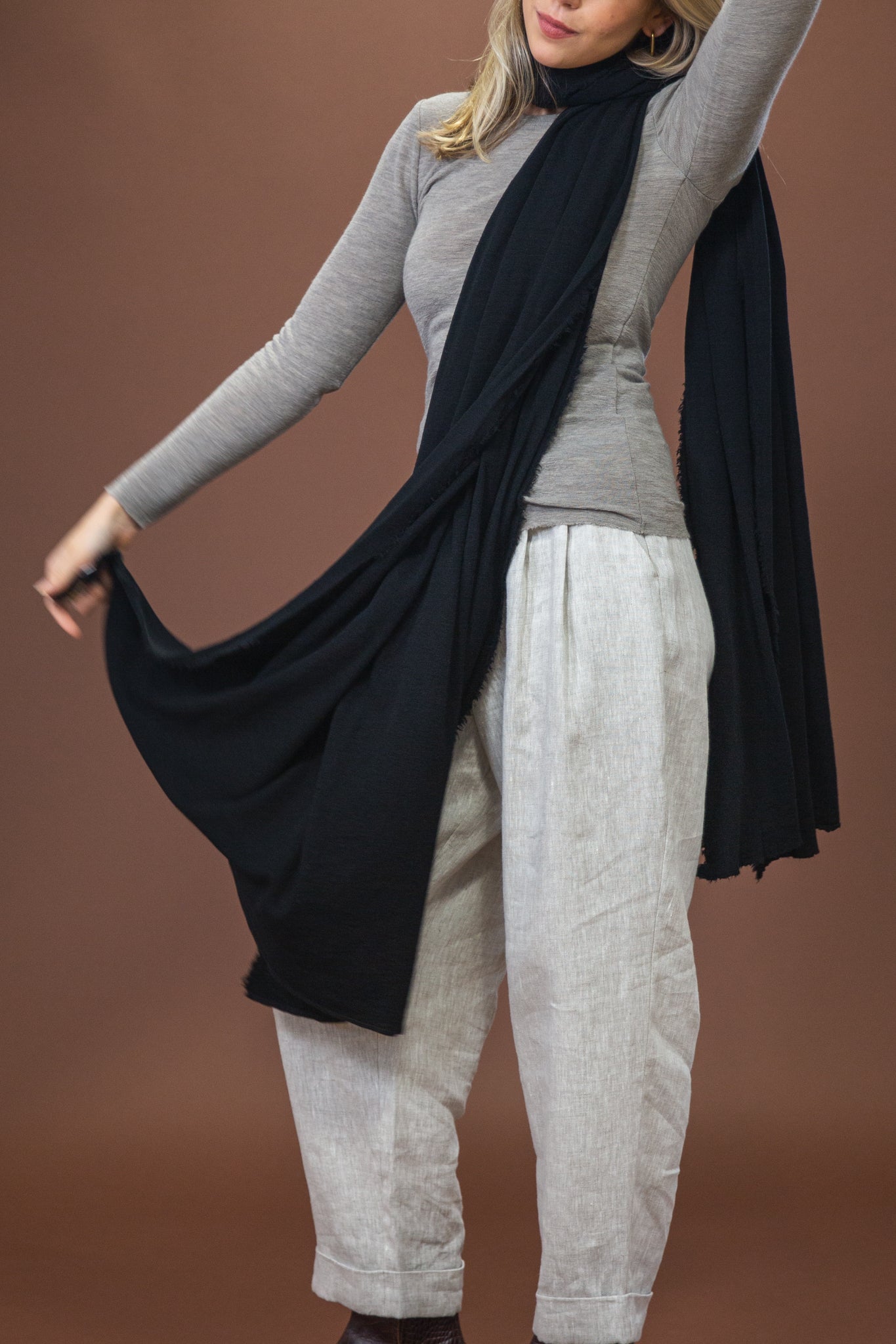 Merino Scarf | Black