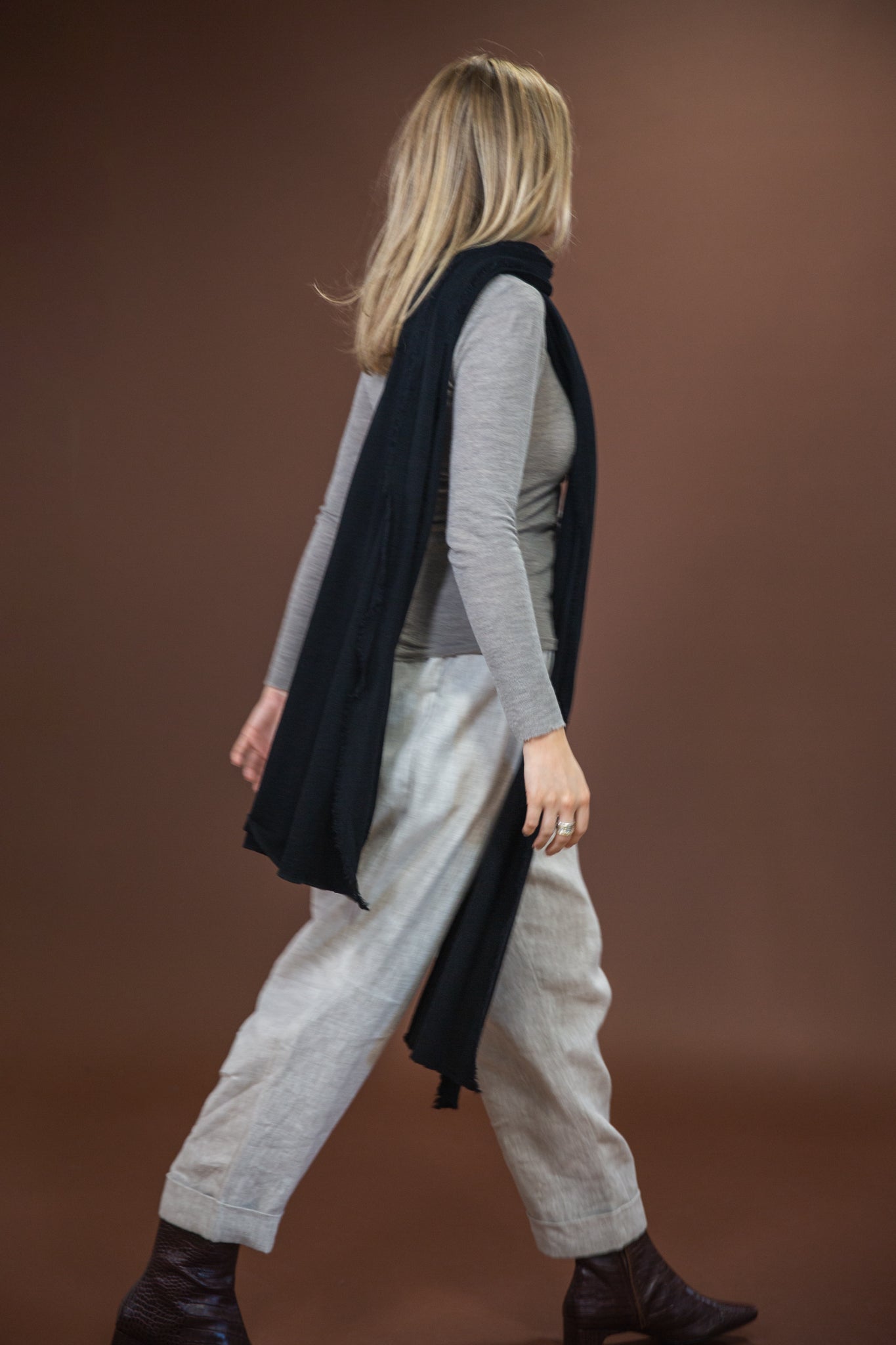 Merino Scarf | Black