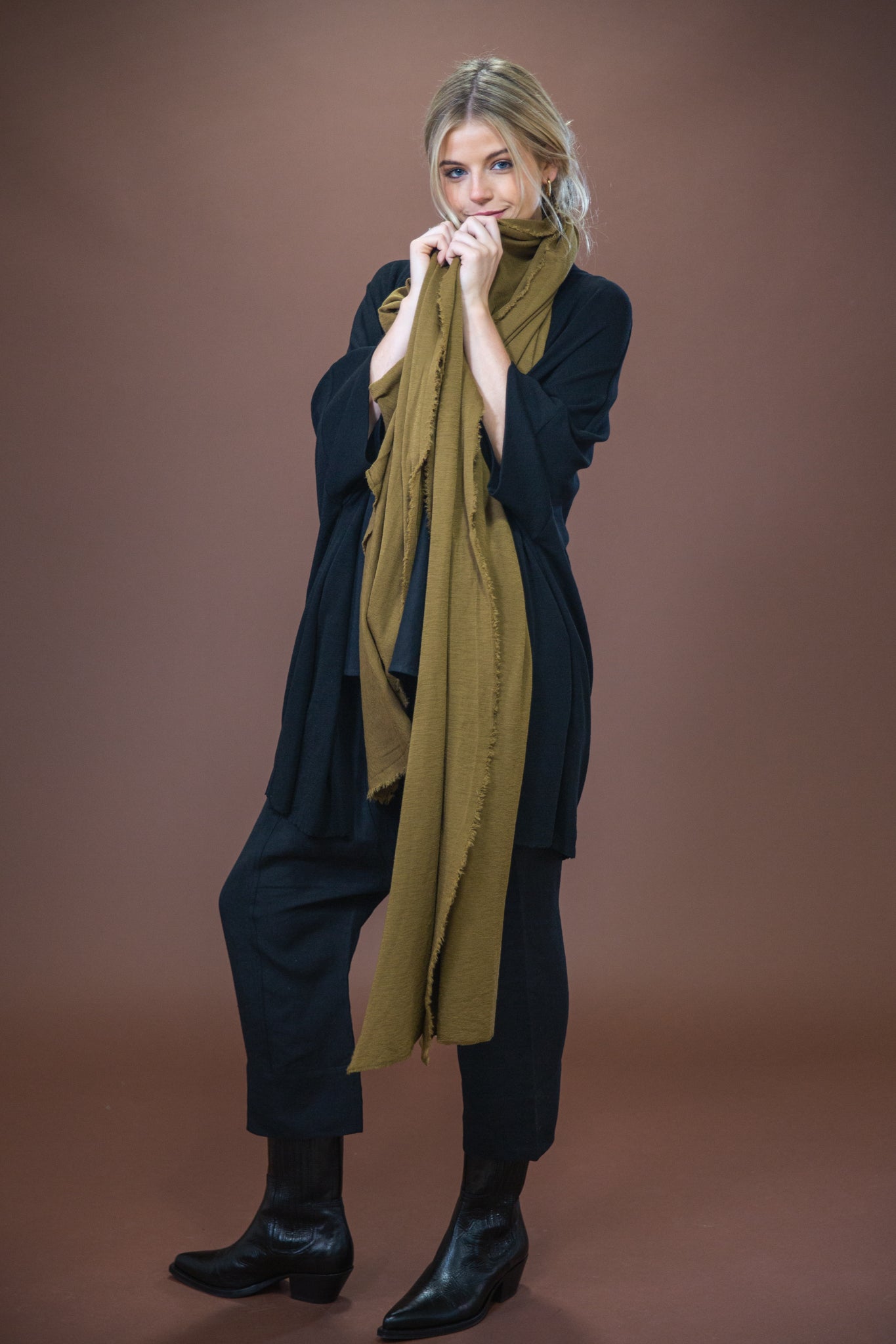 Merino Scarf | Bronze