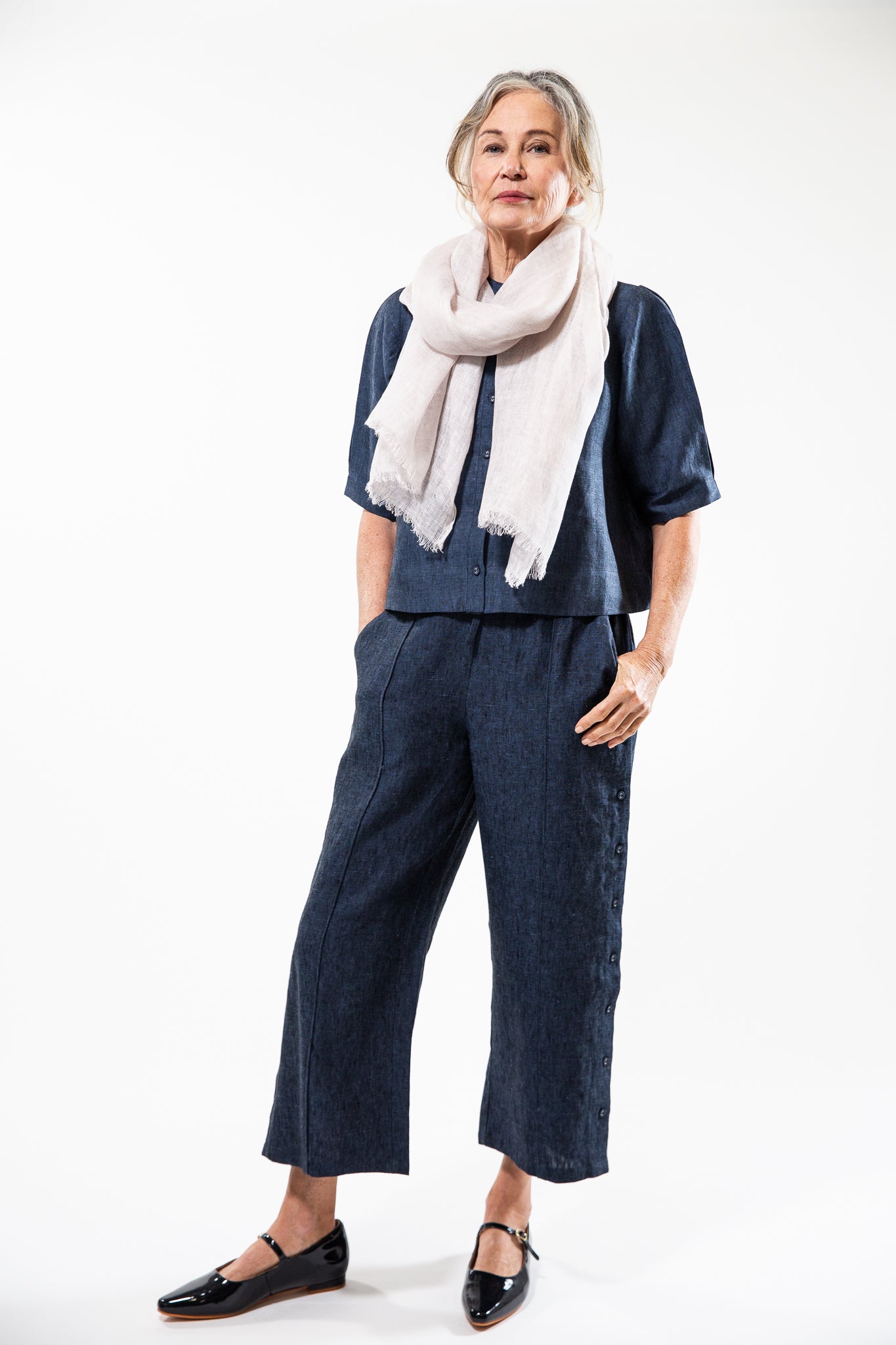 Linen Gauze Scarf | Macadamia