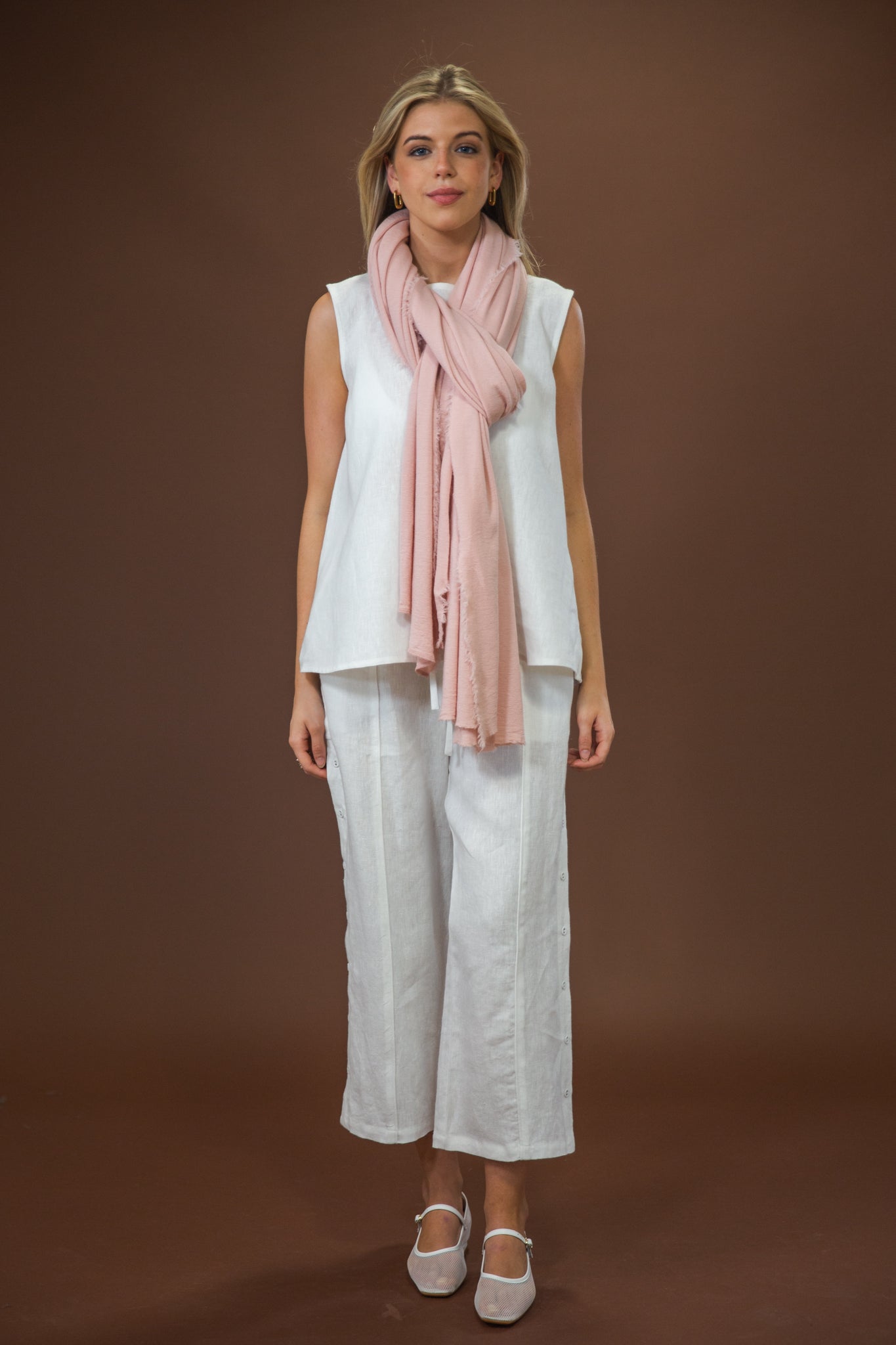 Merino Scarf | Rose