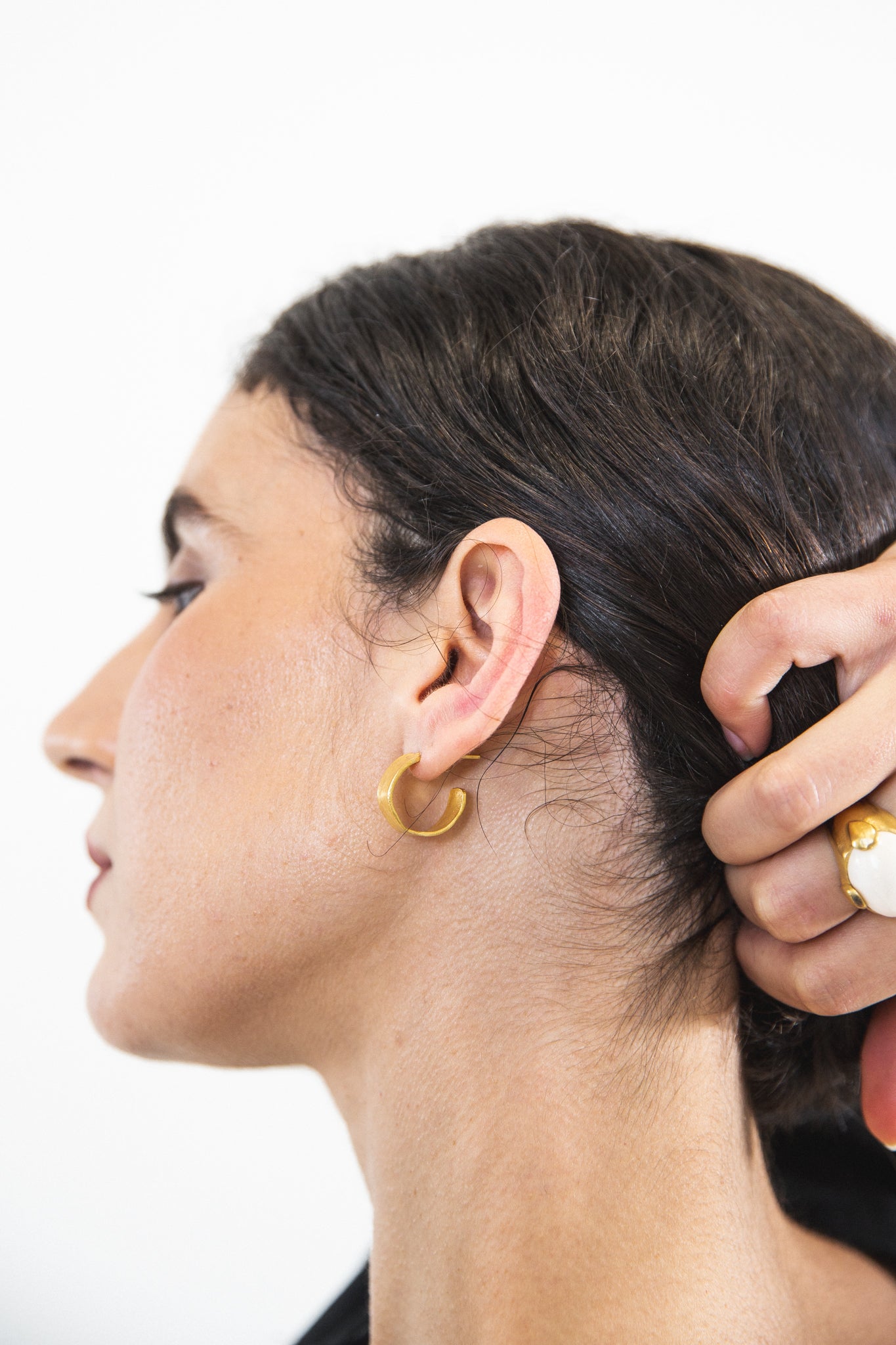 EWA Tribal | Small Hoops | Gold