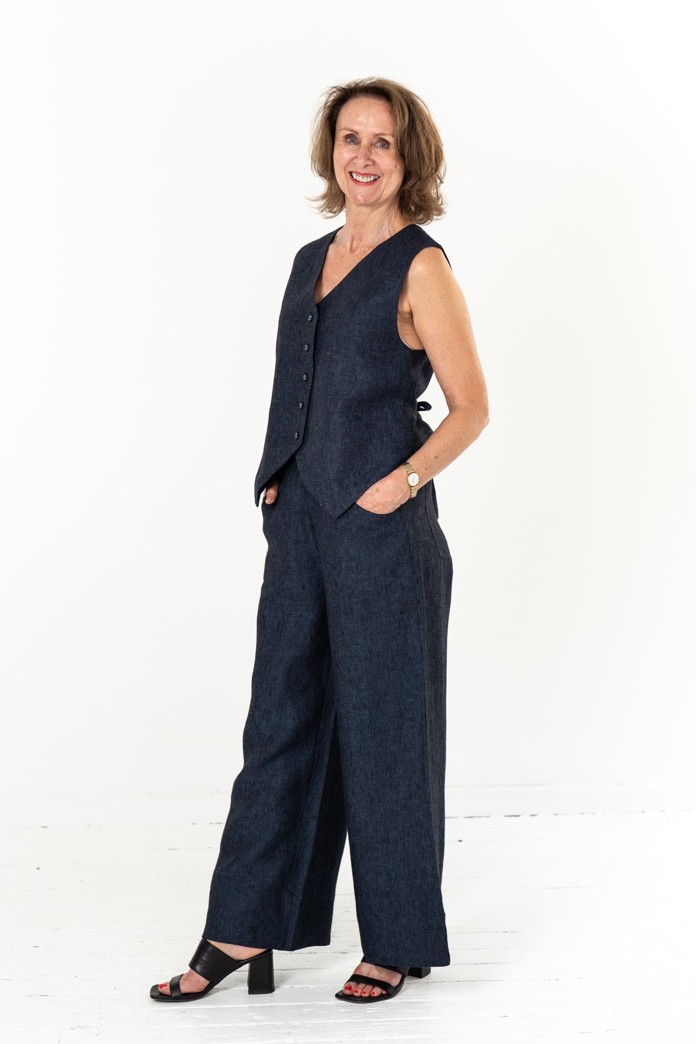 Solange Vest | Navy