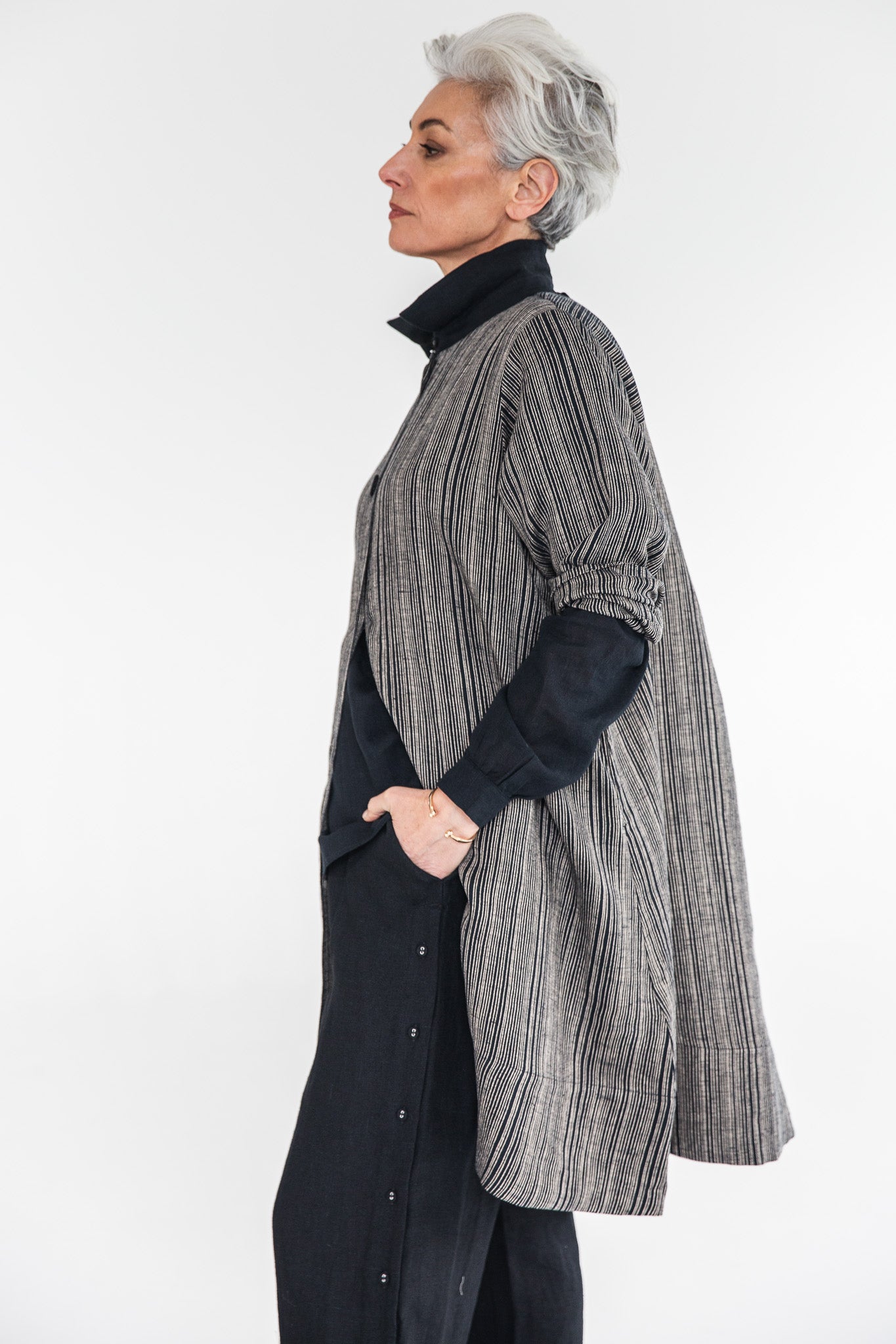 Rosalie Jacket | Raven Stripe